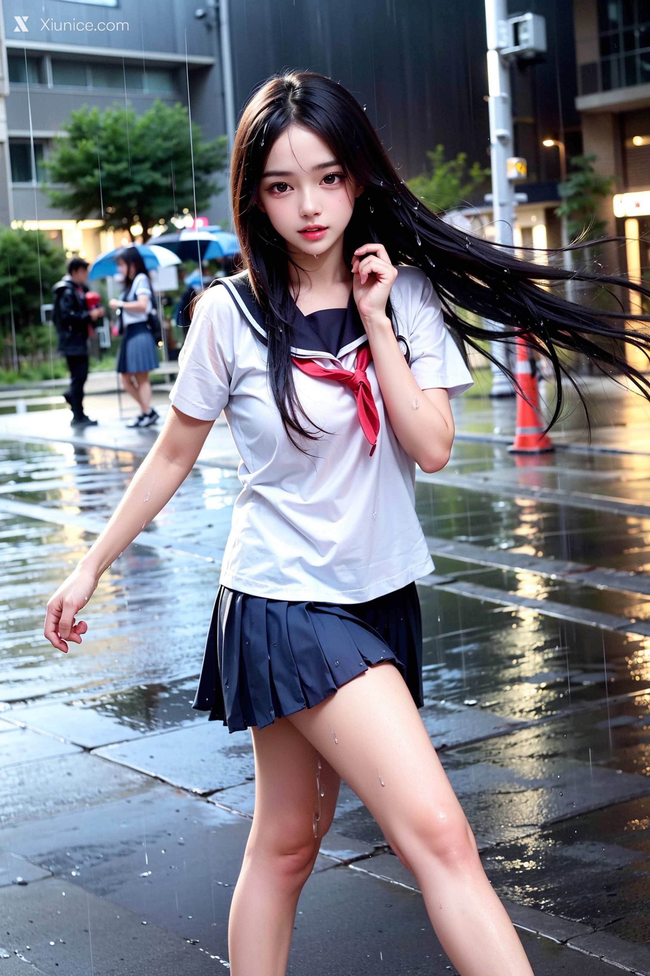 AI Girl – Pixiv.雨中少女 第14张