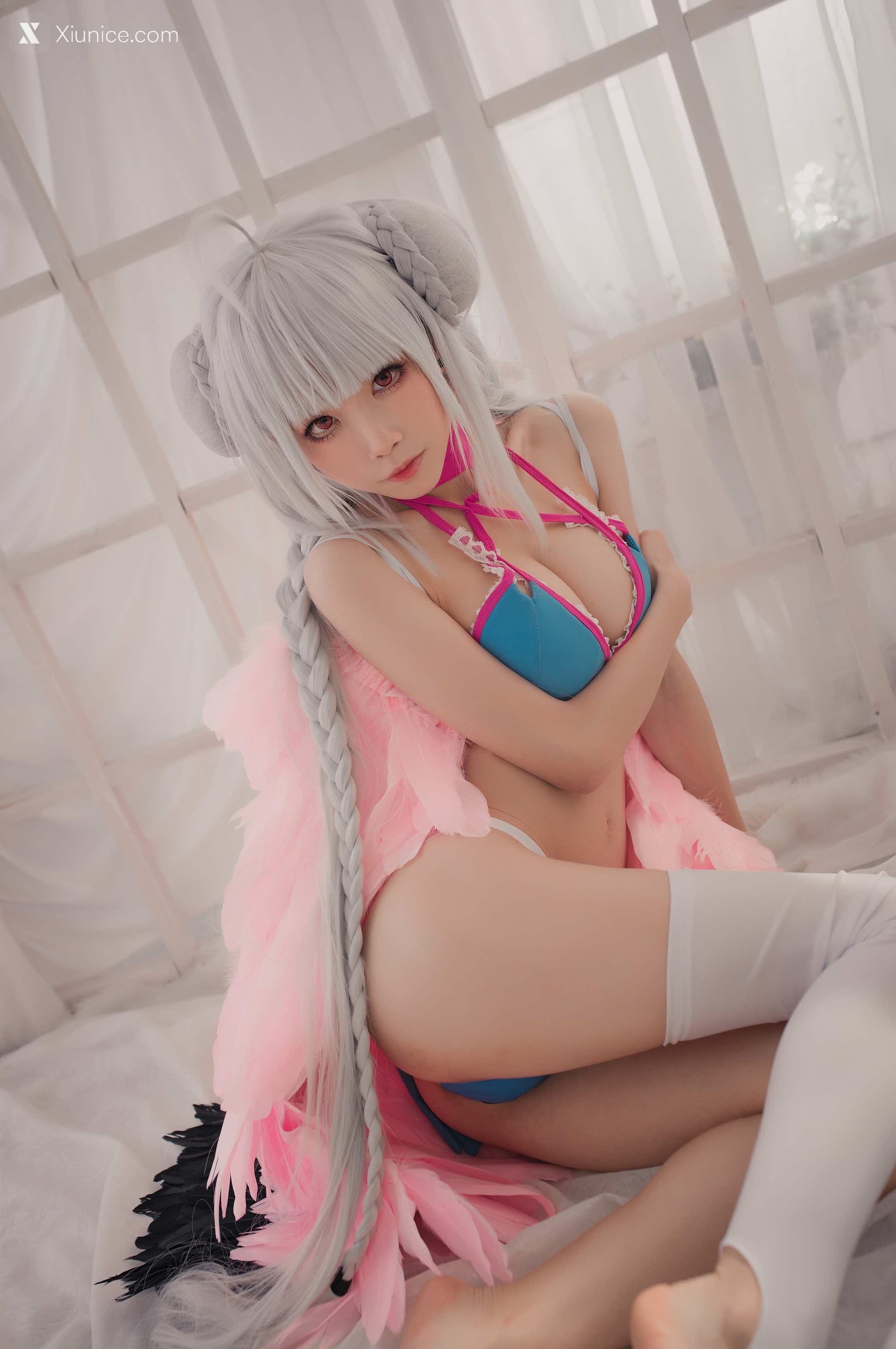 Coser@水淼Aqua – Vol.004 可畏 水着 第2张