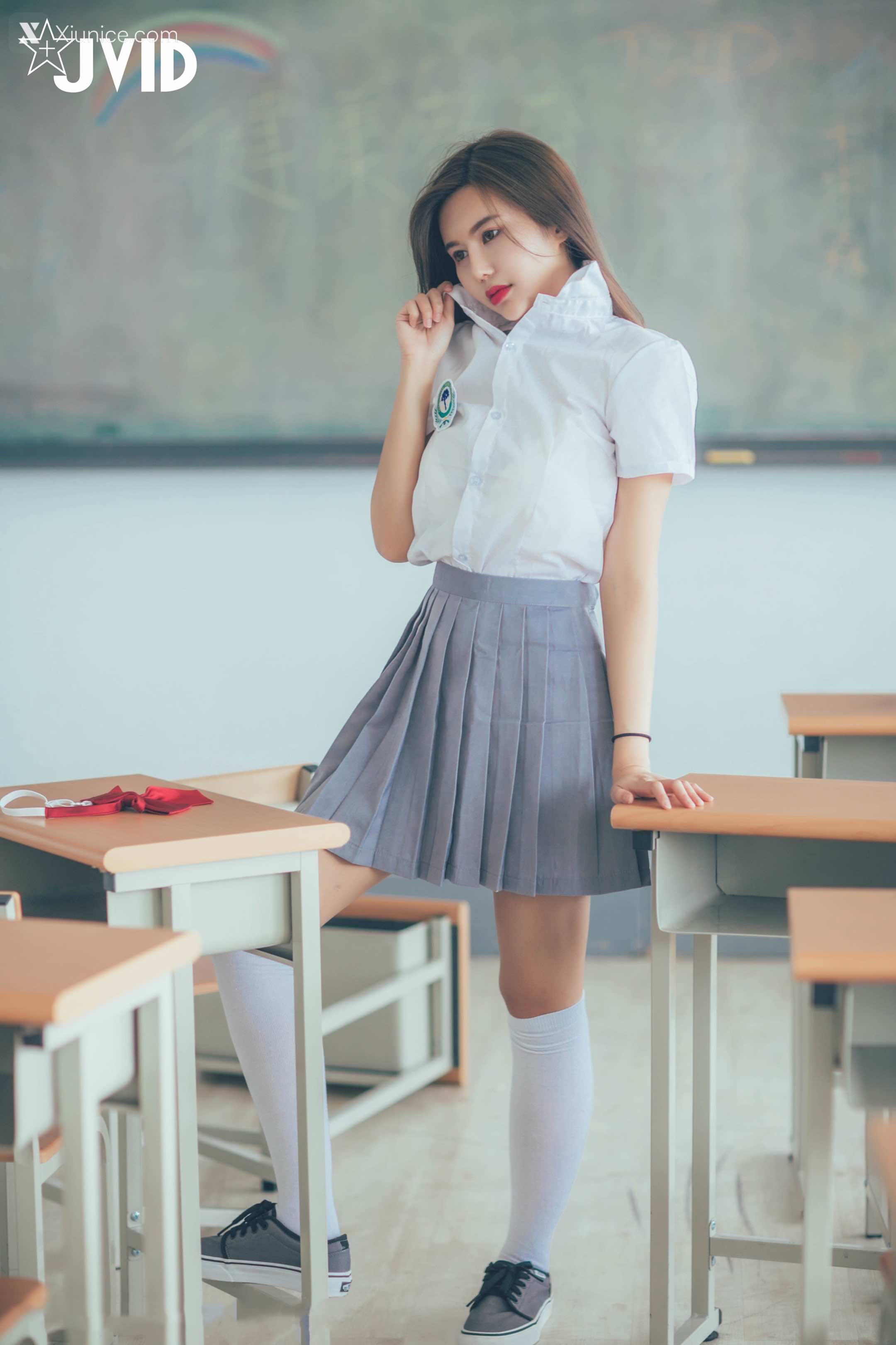 JVID – 木木森 – 直擊教室没人 放課後特别授課，美巨乳の健康教育 全裸性感誘惑 第80张