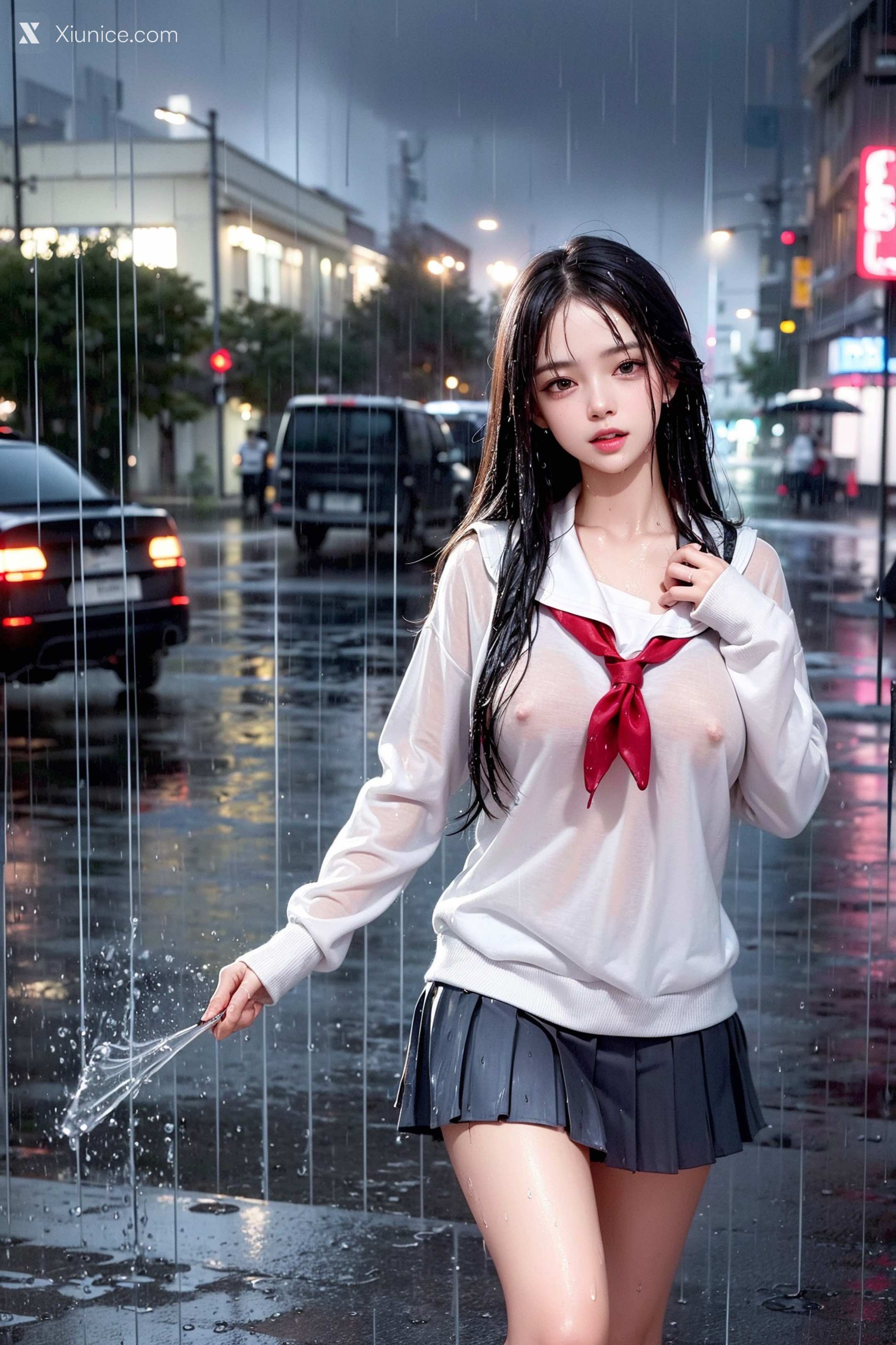 AI Girl – Pixiv.雨中少女 第20张