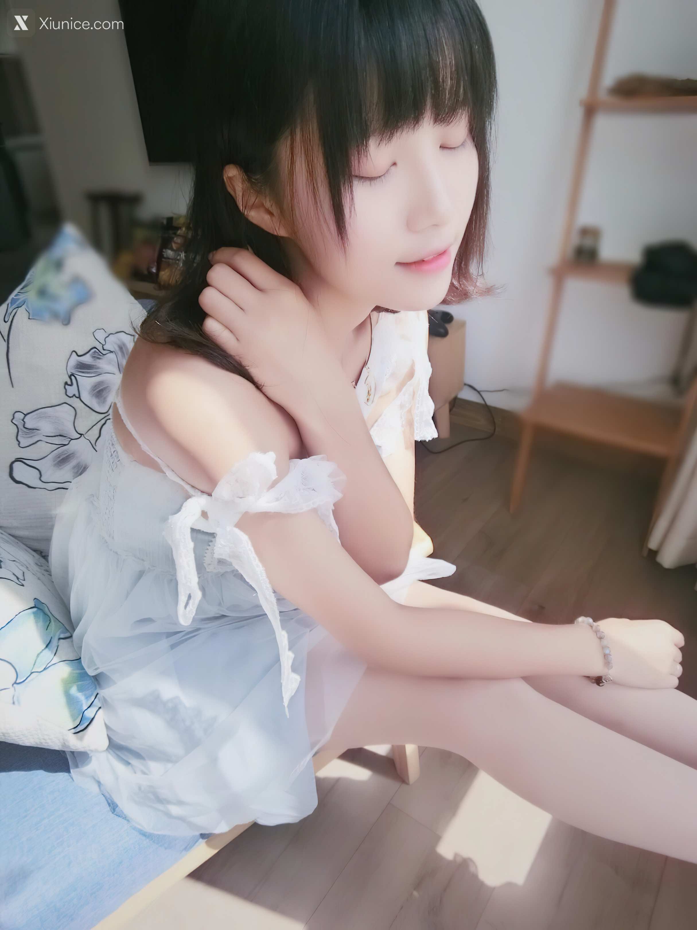 Coser@布丁大法 (Pudding Dafa) 透纱蕾丝白袜 第26张