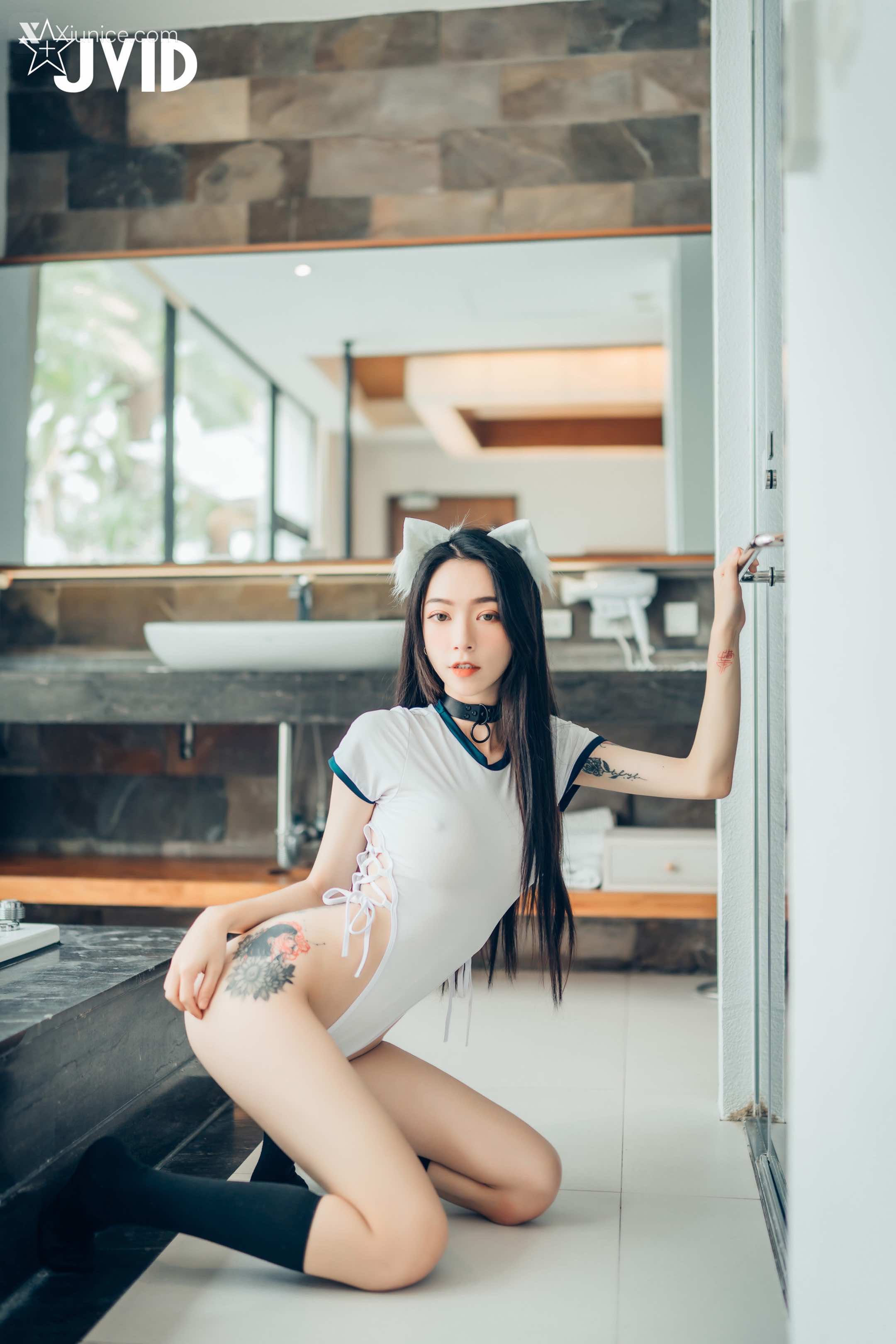 JVID – 飘飘 – 猫娘女友-全真空死库水女仆-足控-激凸透点 第107张