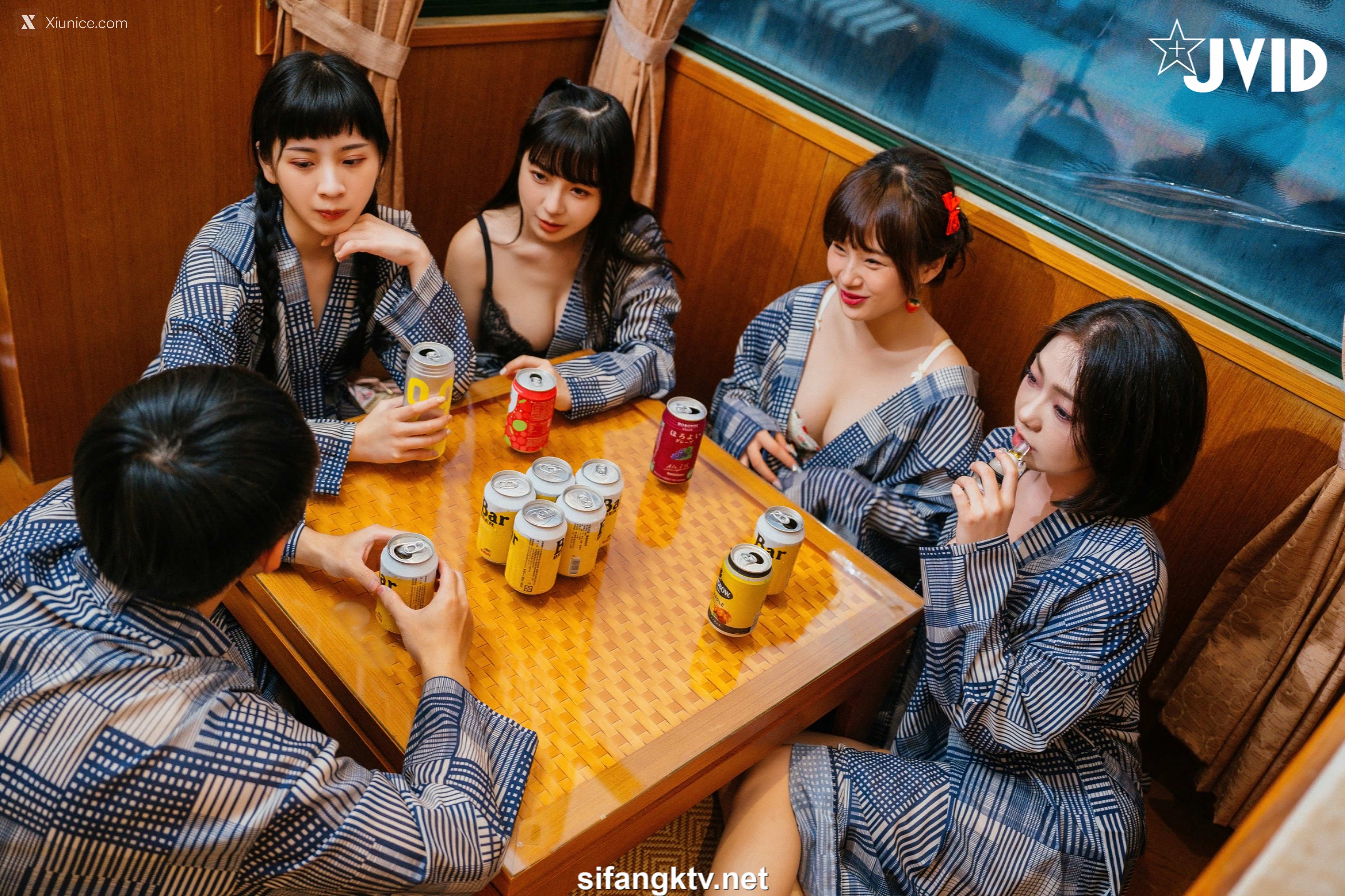 JVID – 婕咪 Juice & 雅捷 & 月台尼Tiny & 茶理 – 酒醉的瘋狂做愛快樂之夜 第1张