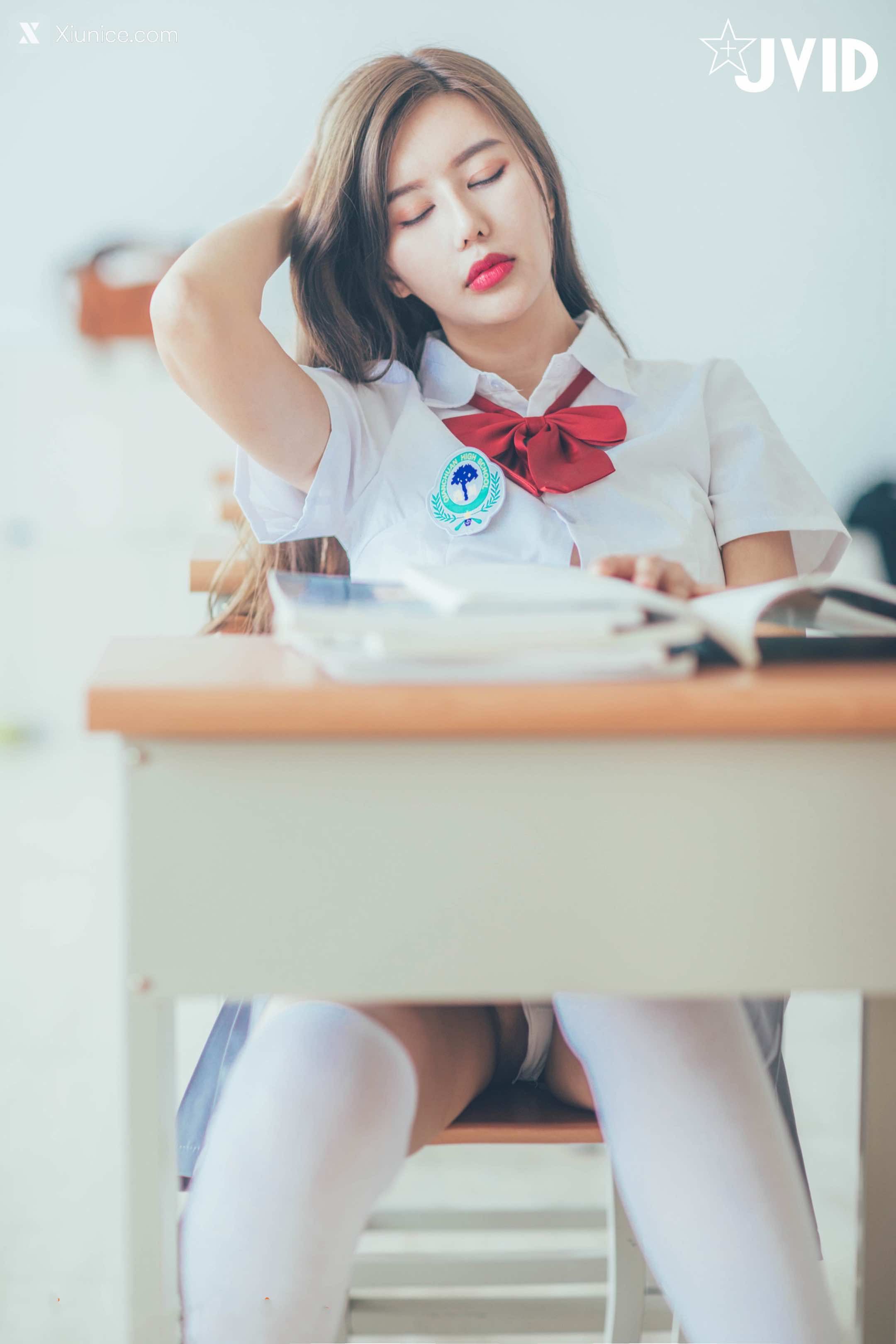JVID – 木木森 – 直擊教室没人 放課後特别授課，美巨乳の健康教育 全裸性感誘惑 第9张