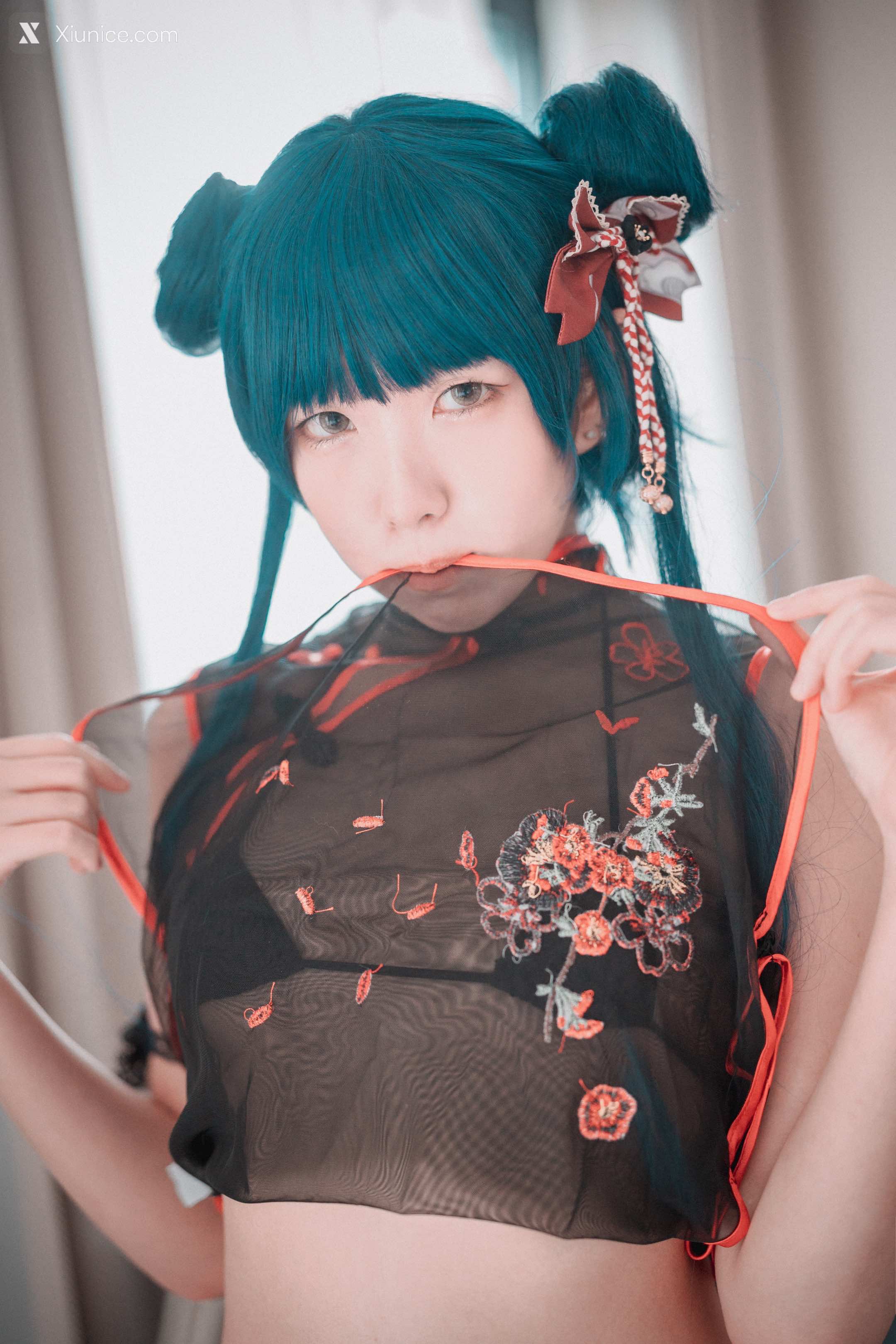 DJAWA Photo – Sonson (손손) – Sheer Qipao Girl 第12张