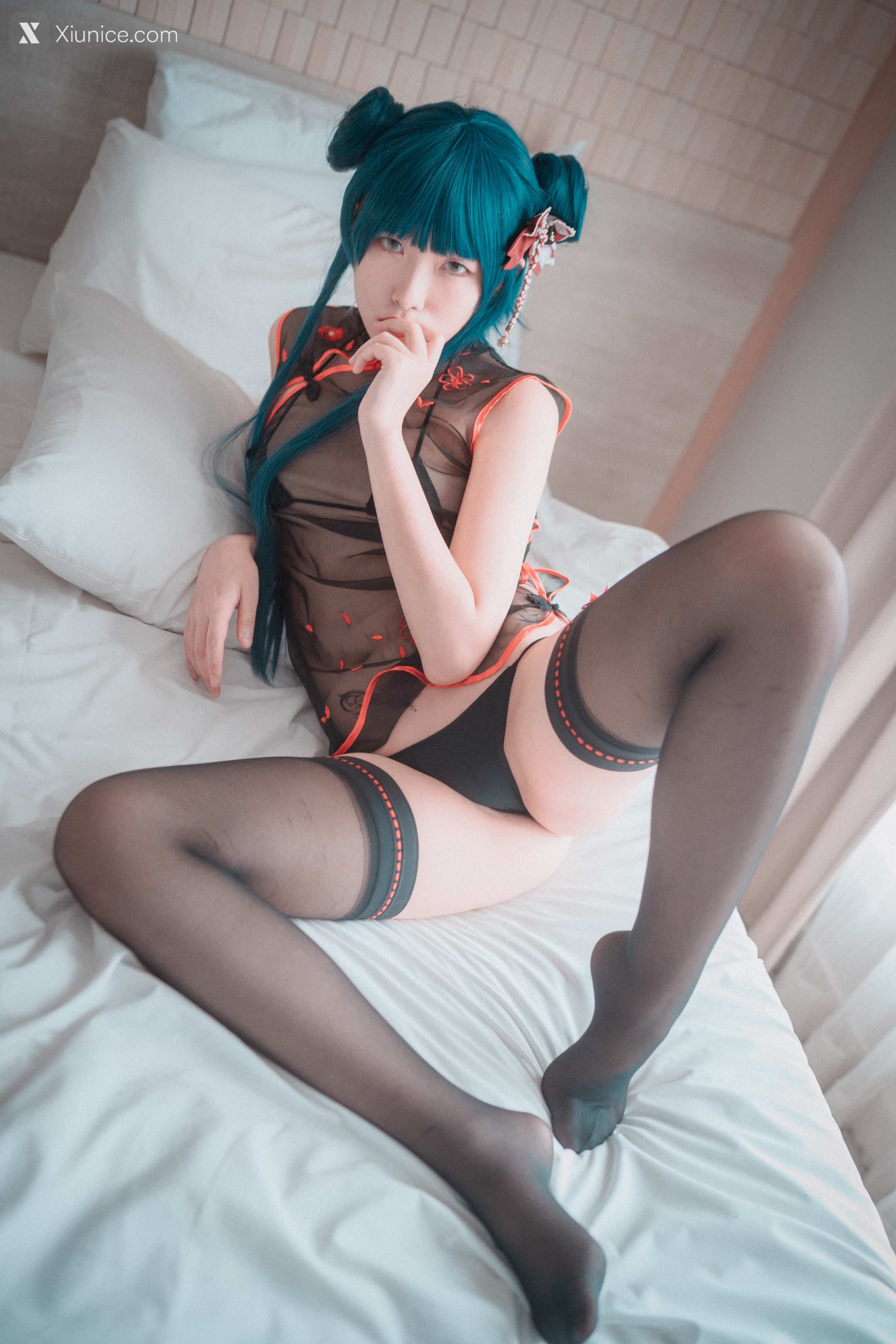 DJAWA Photo – Sonson (손손) – Sheer Qipao Girl 第25张