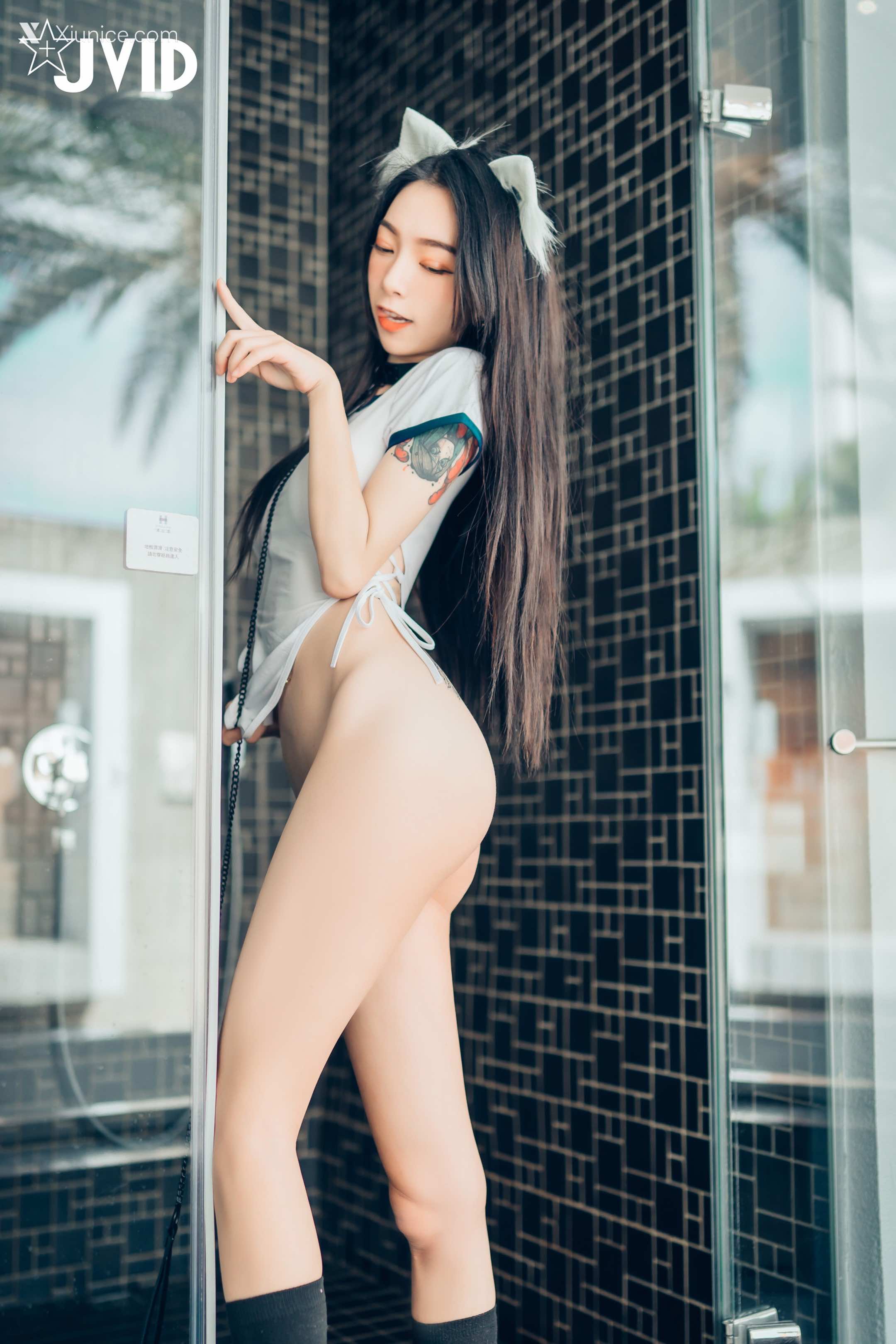 JVID – 飘飘 – 猫娘女友-全真空死库水女仆-足控-激凸透点 第84张