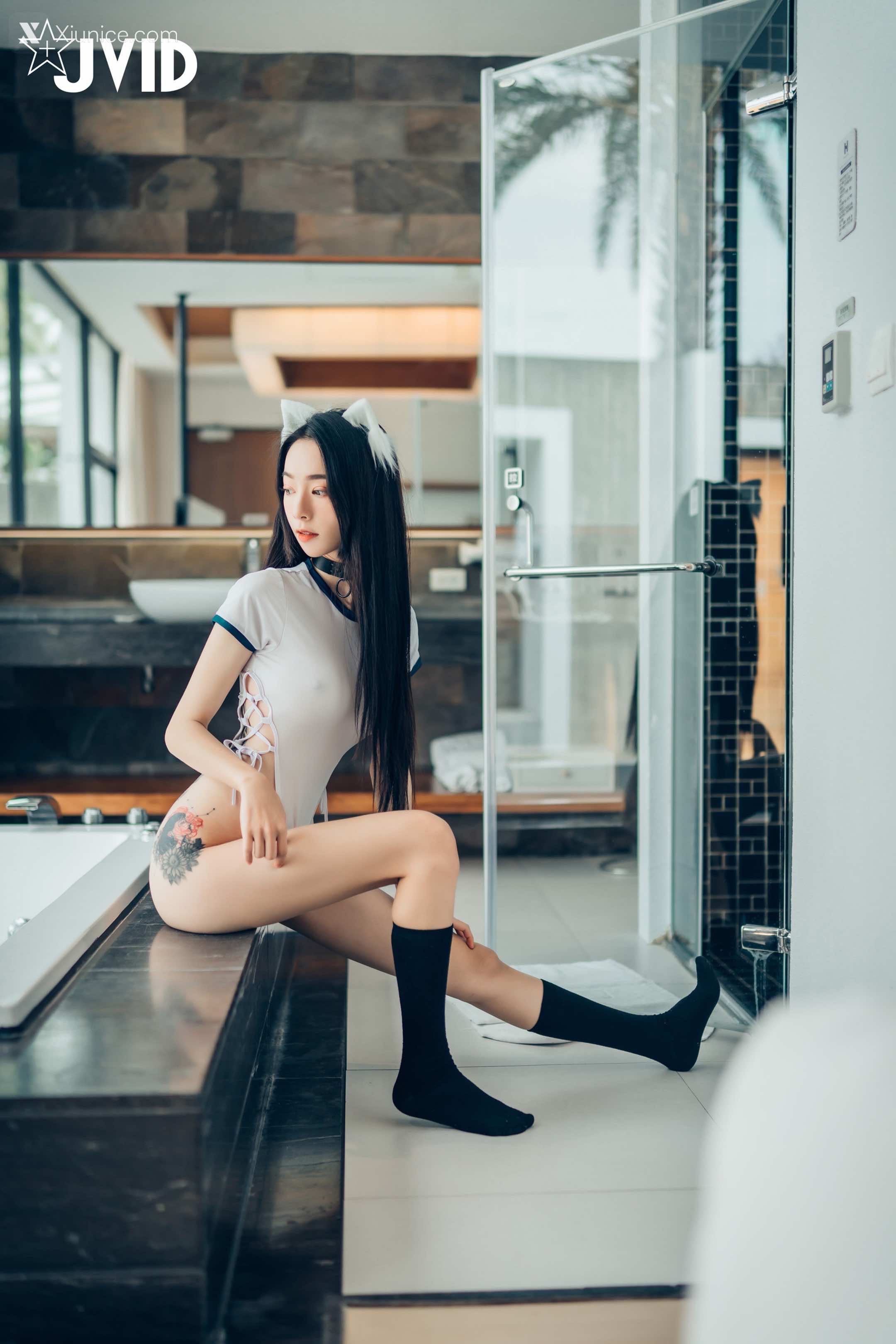 JVID – 飘飘 – 猫娘女友-全真空死库水女仆-足控-激凸透点 第1张