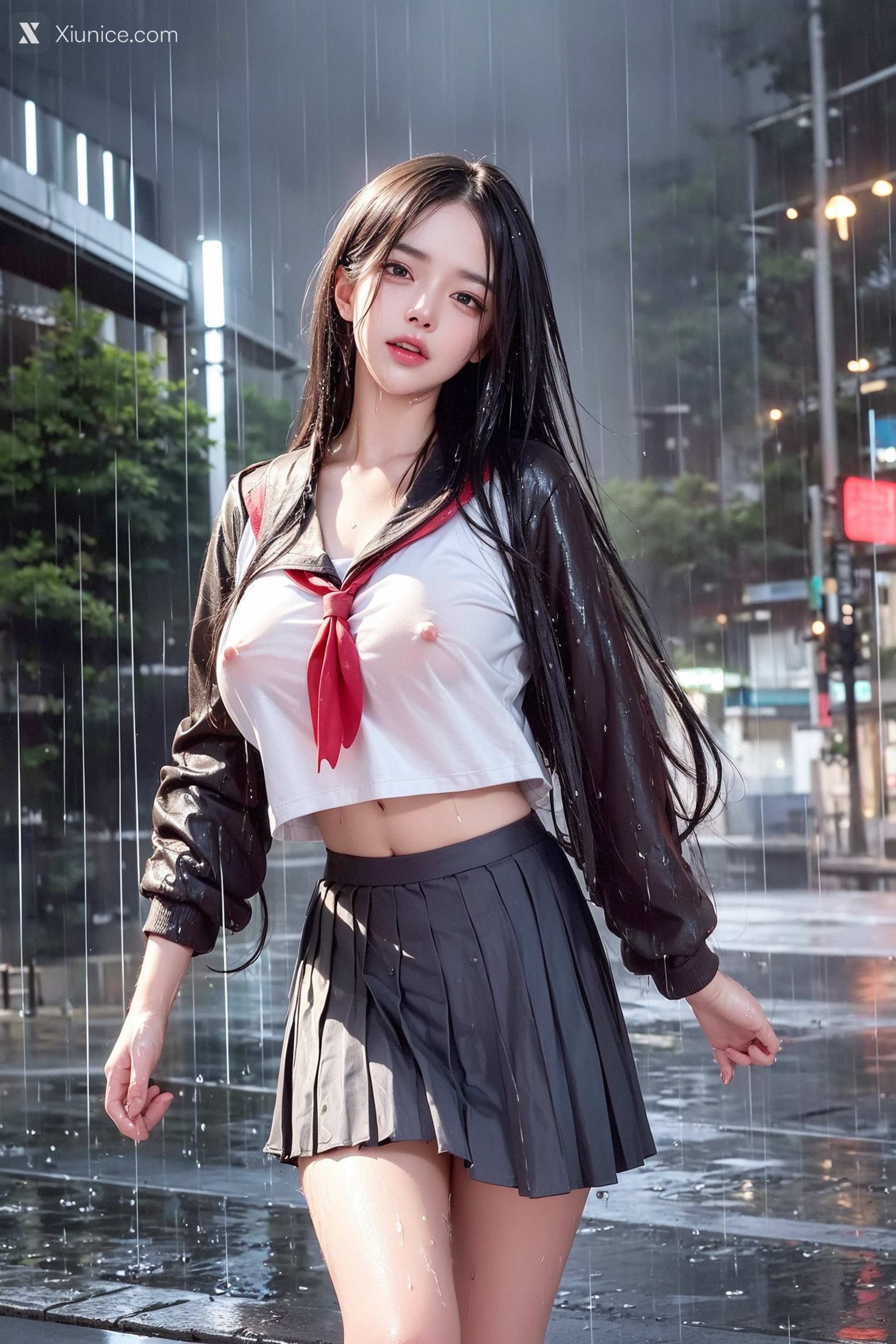 AI Girl – Pixiv.雨中少女 第34张