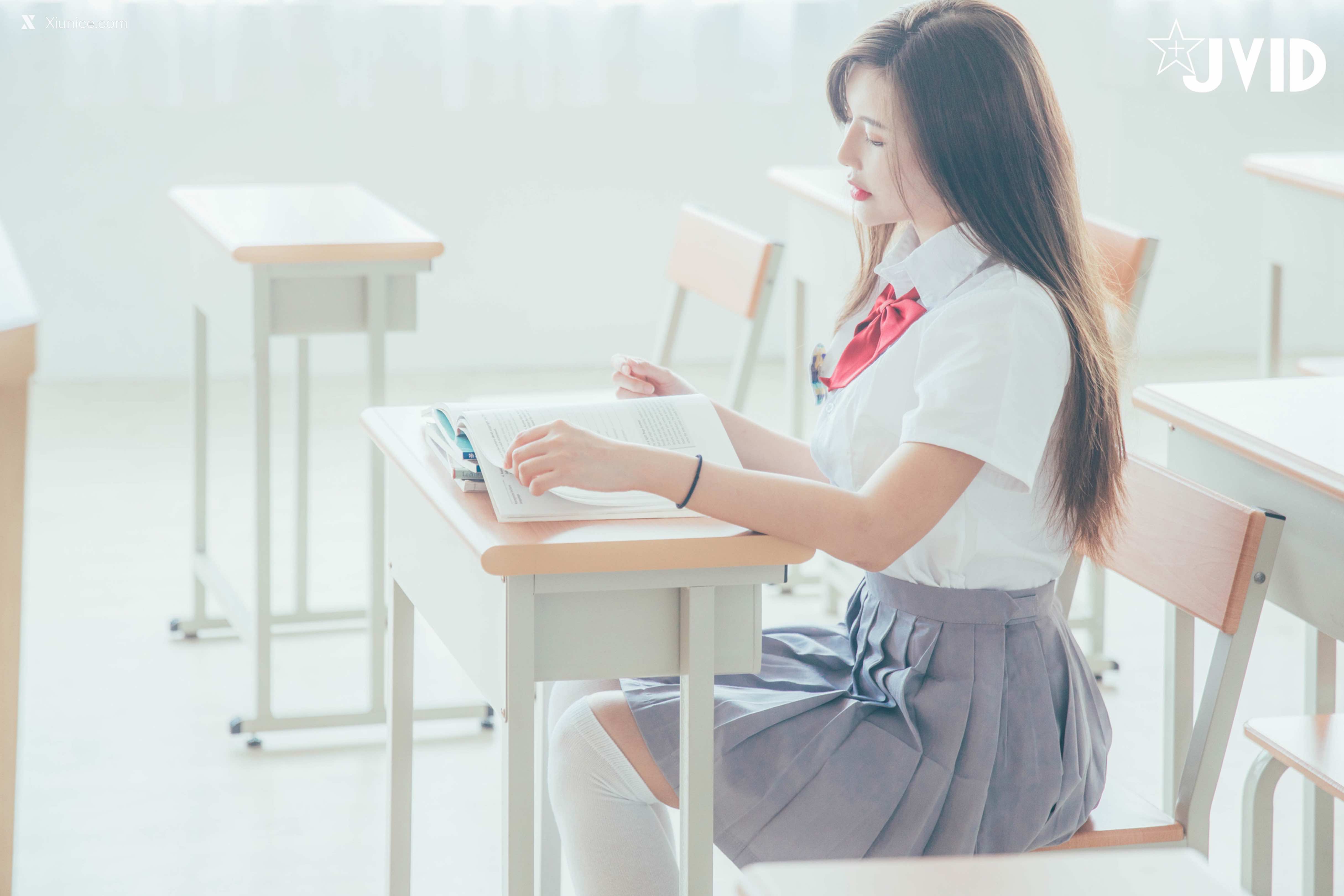 JVID – 木木森 – 直擊教室没人 放課後特别授課，美巨乳の健康教育 全裸性感誘惑 第83张