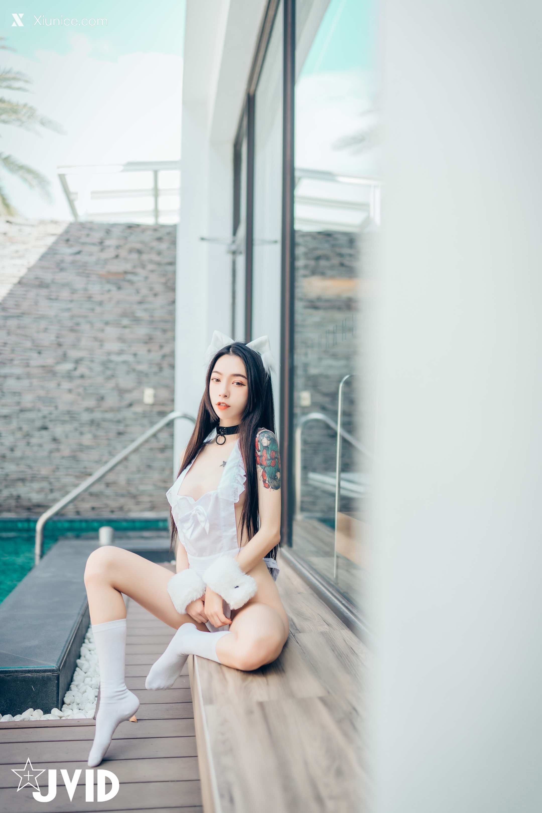 JVID – 飘飘 – 猫娘女友-全真空死库水女仆-足控-激凸透点 第40张