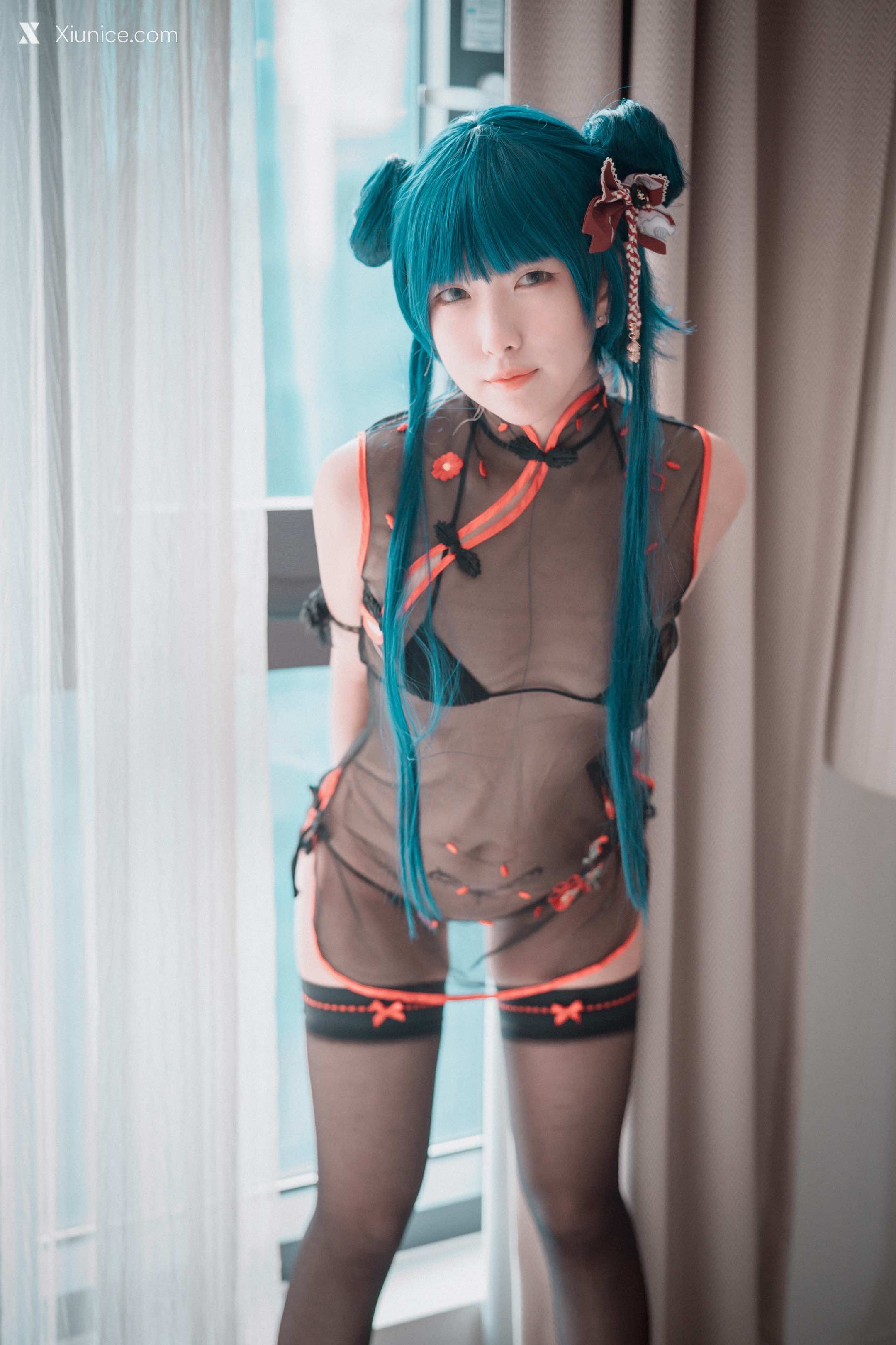 DJAWA Photo – Sonson (손손) – Sheer Qipao Girl 第9张