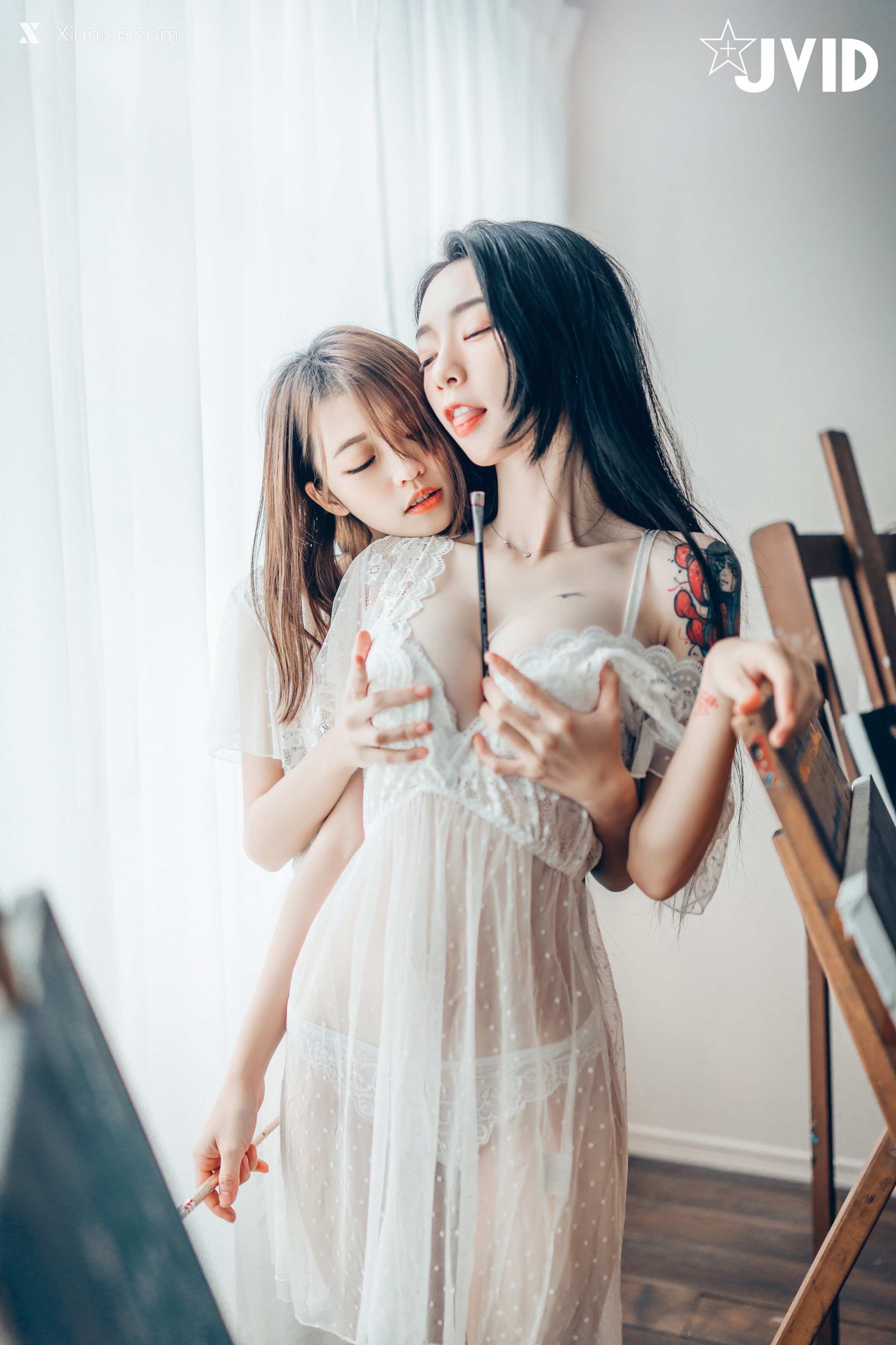 JVID – 妍妍 Angel & 飘飘 – 百合花神の美少女-最色色嘗試-辰辰特別客串！色色最大突破 第24张
