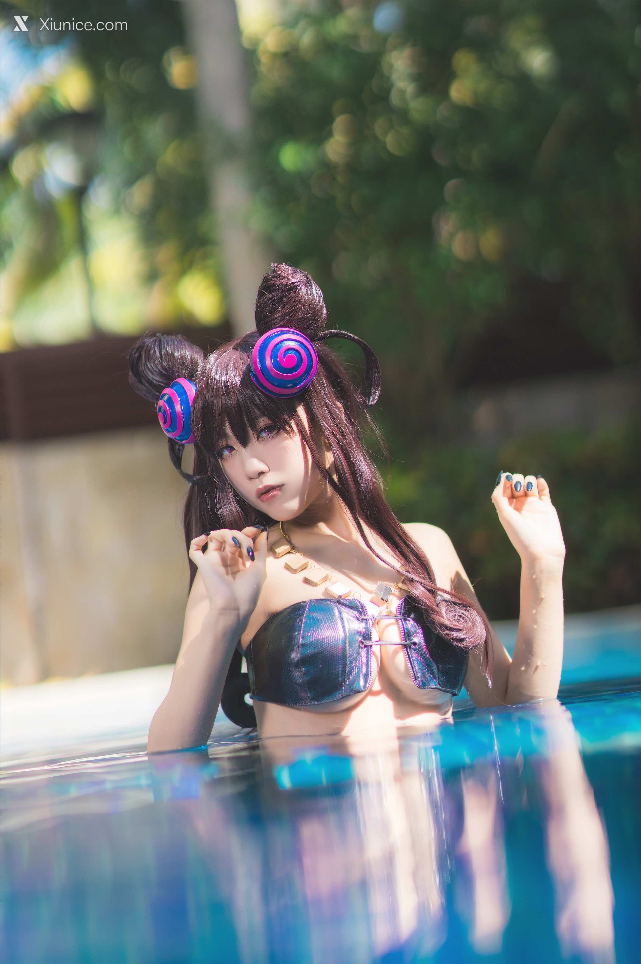 Coser@水淼Aqua – Vol.051 紫式部水着Ver 第8张