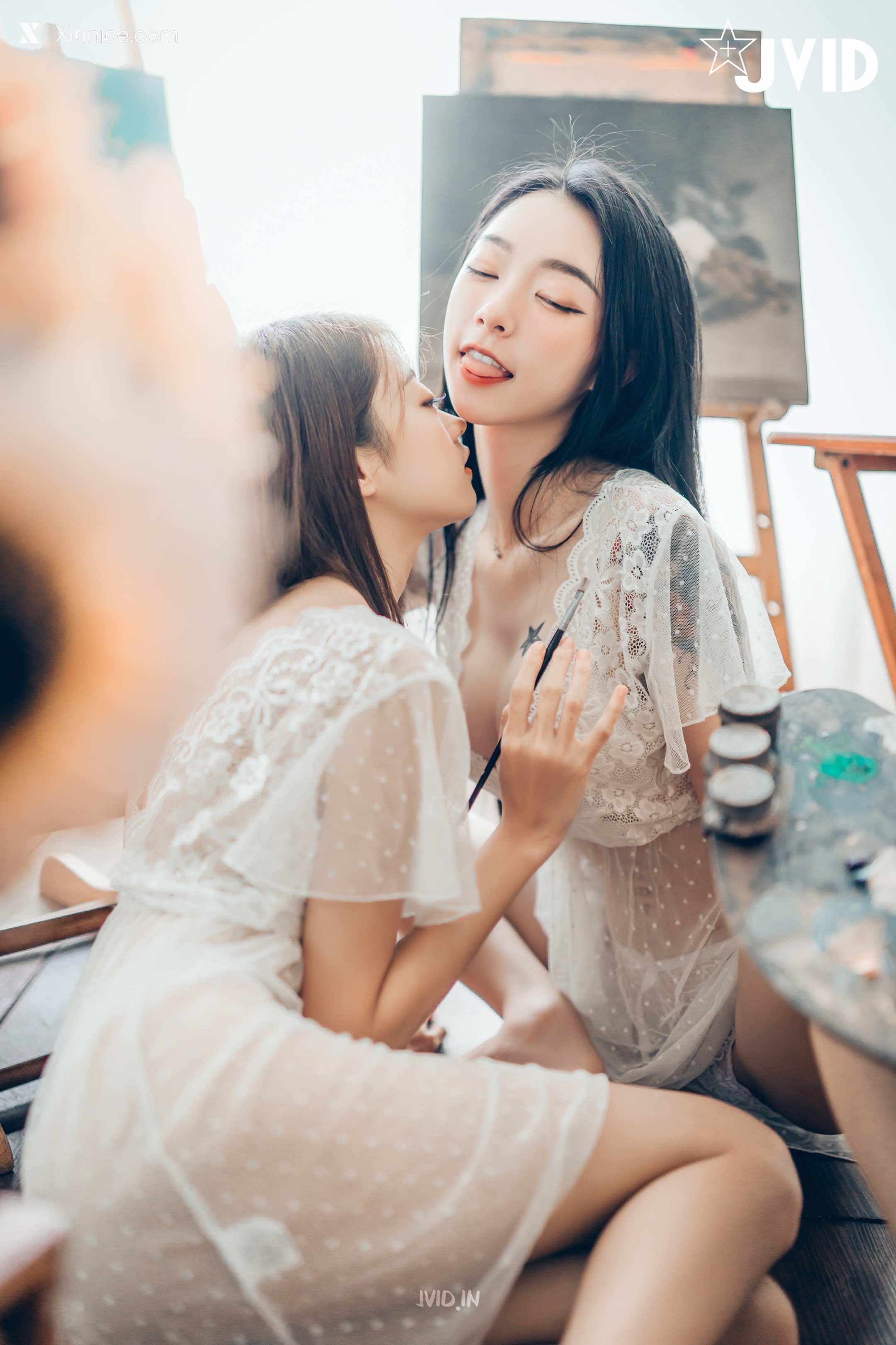 JVID – 妍妍 Angel & 飘飘 – 百合花神の美少女-最色色嘗試-辰辰特別客串！色色最大突破 第11张