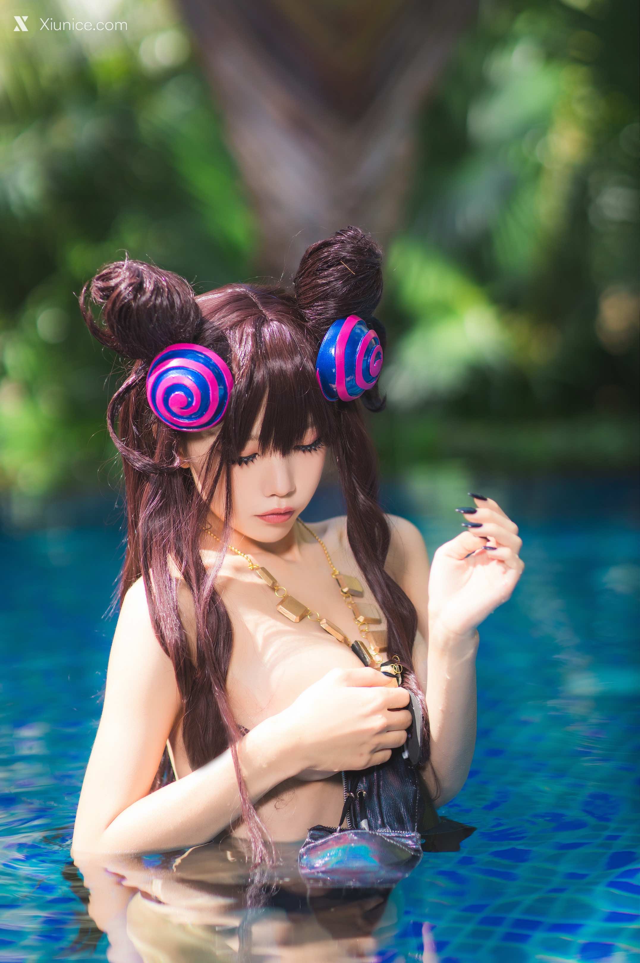 Coser@水淼Aqua – Vol.051 紫式部水着Ver 第2张