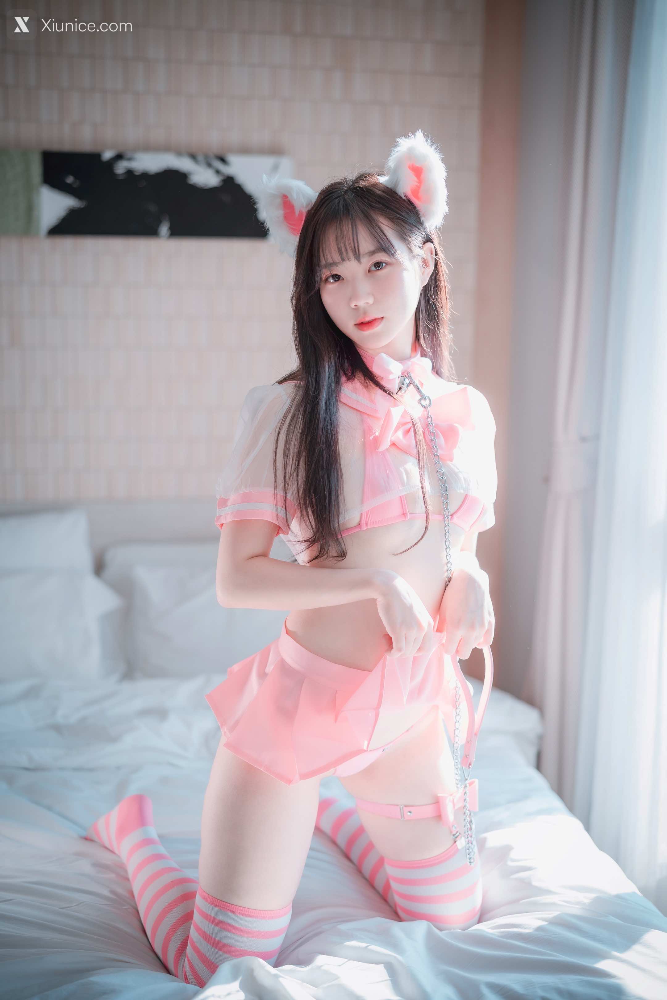 DJAWA Photo – Myu_a_ (뮤아) – Catgirl in Pink 第9张