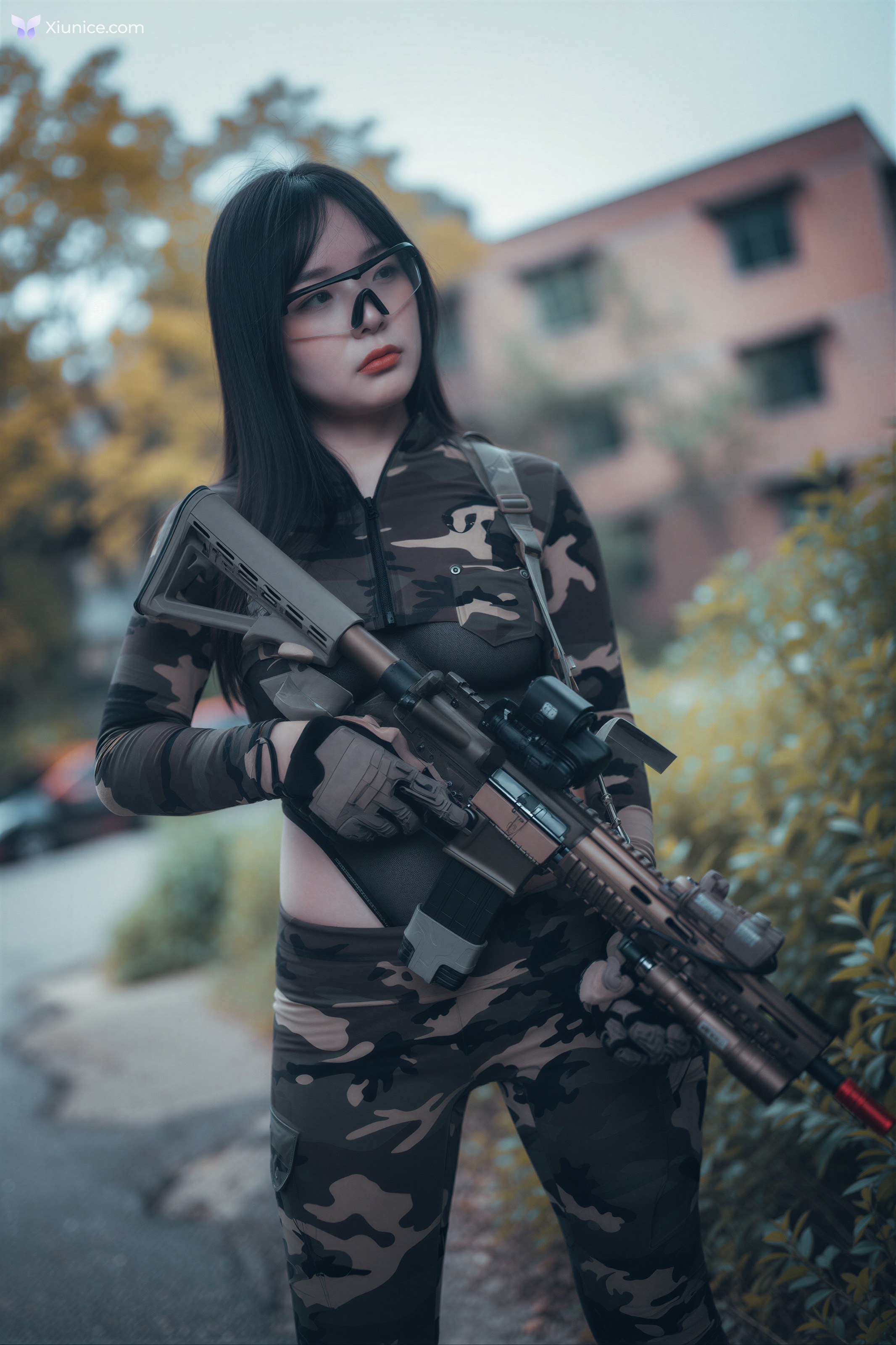 AI Refined DJAWA Photo – Pia 피아- Loose and Tight Combat Green Camo 第2张