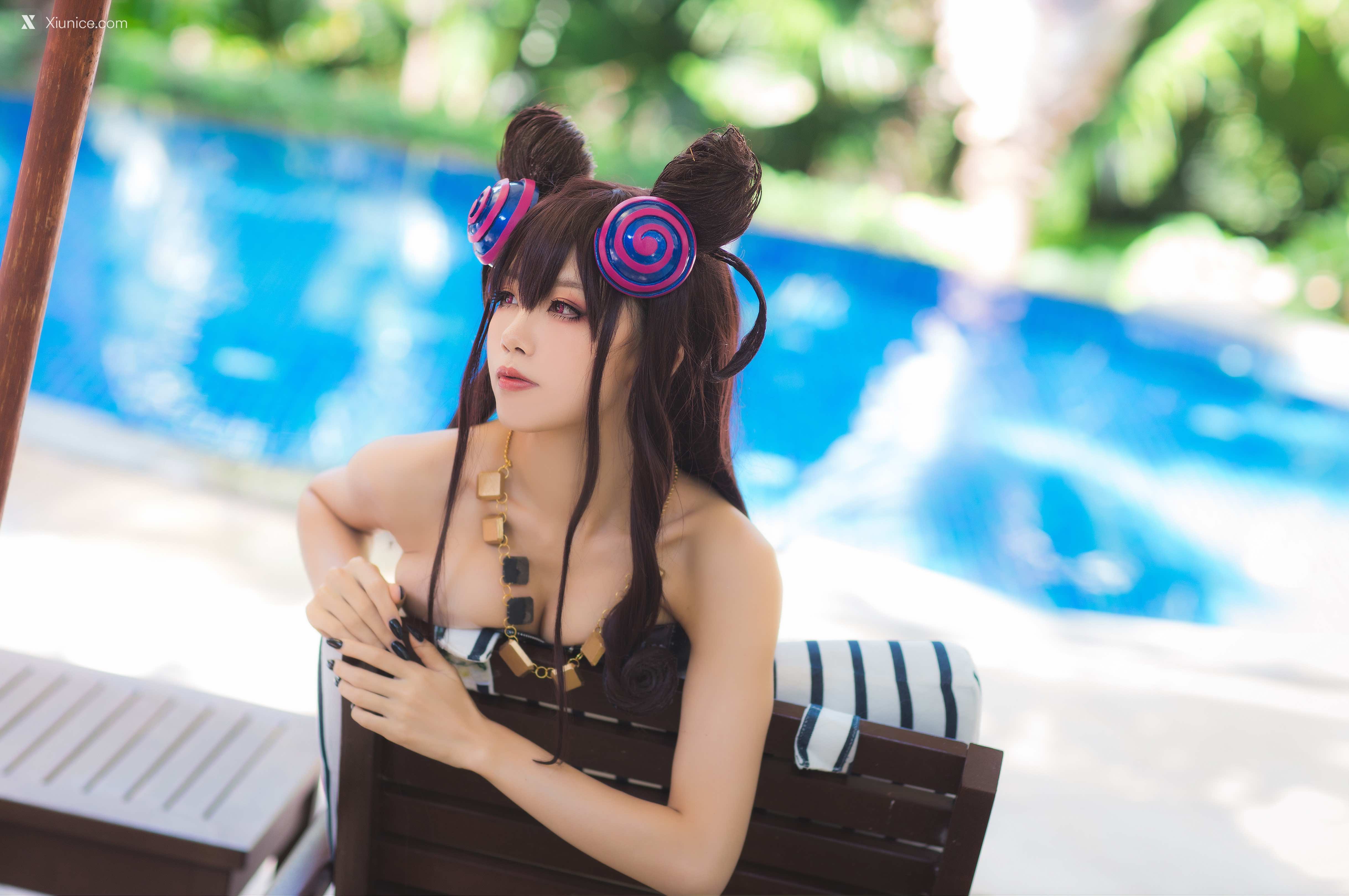 Coser@水淼Aqua – Vol.051 紫式部水着Ver 第37张