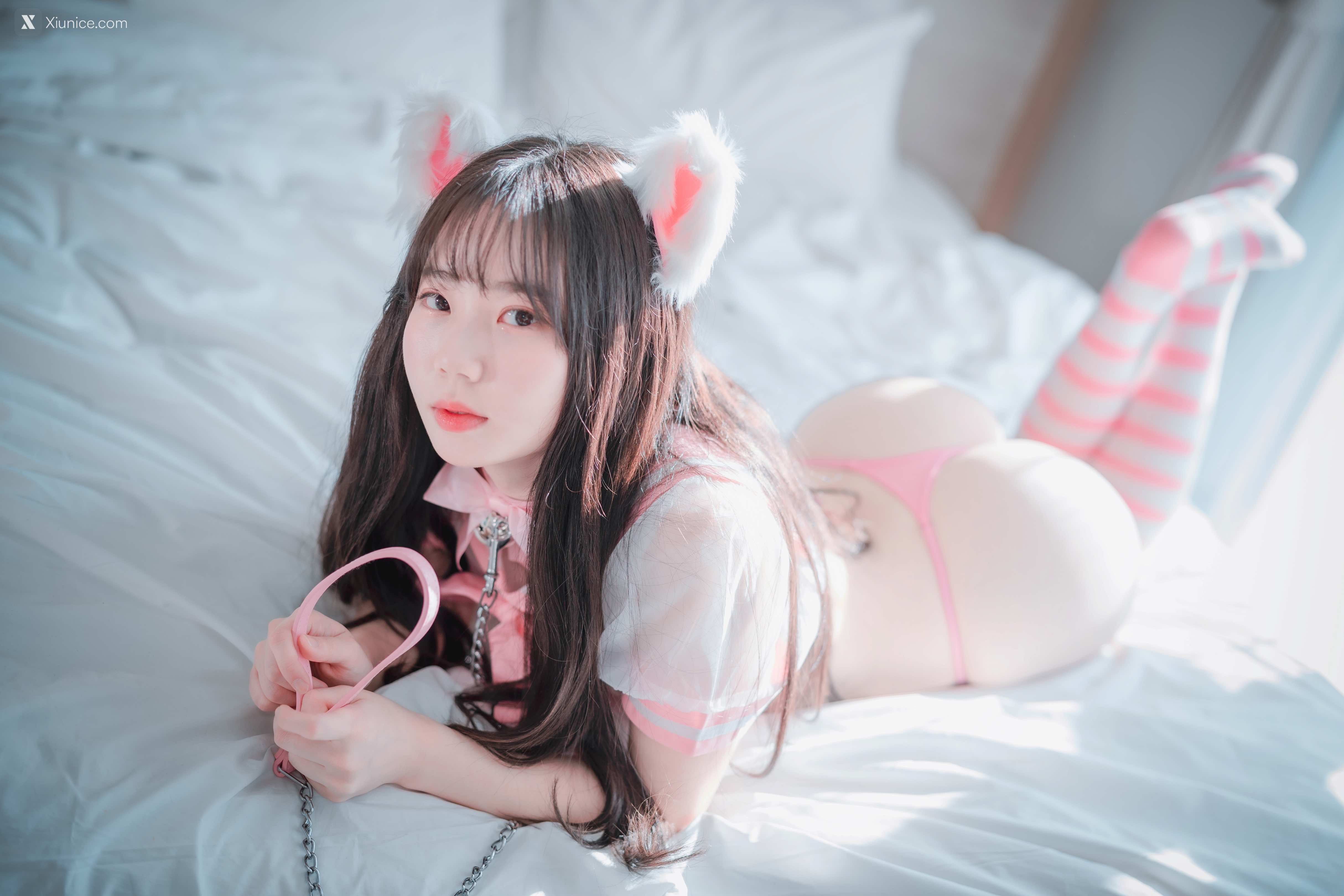 DJAWA Photo – Myu_a_ (뮤아) – Catgirl in Pink 第48张