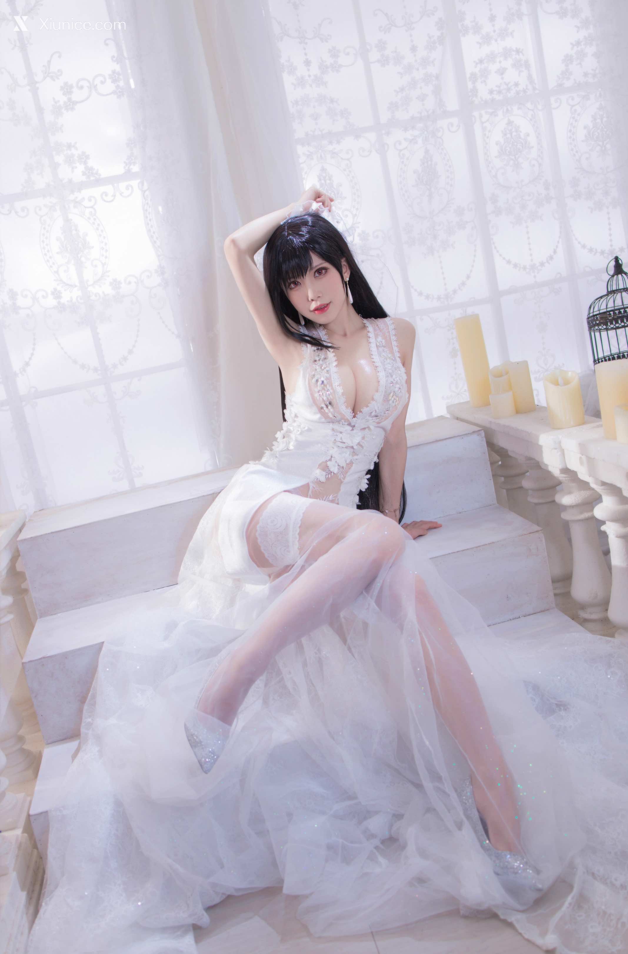 Coser@水淼Aqua – Vol.067 婚纱+黑皮蜜蜂 第22张