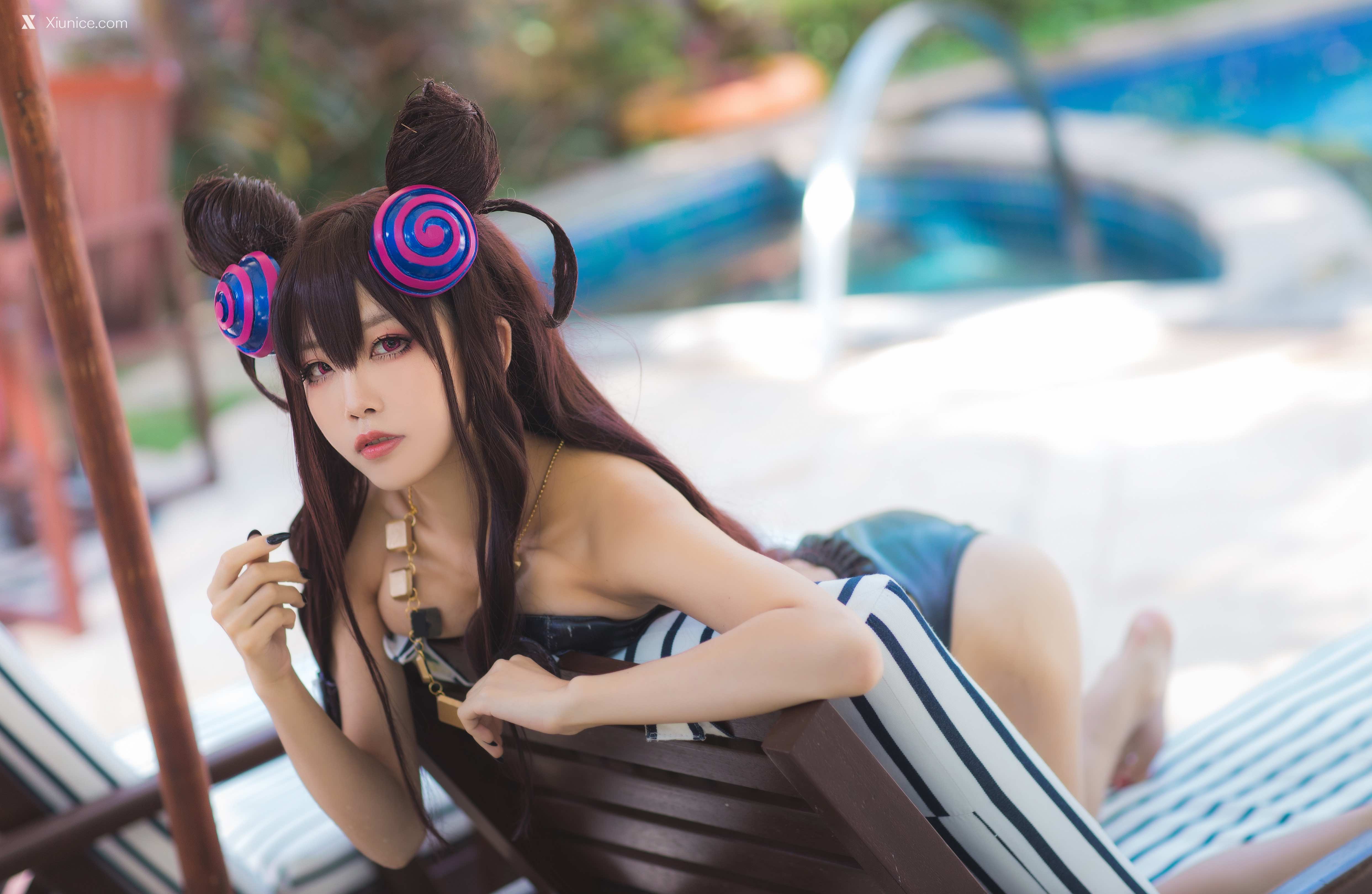 Coser@水淼Aqua – Vol.051 紫式部水着Ver 第12张