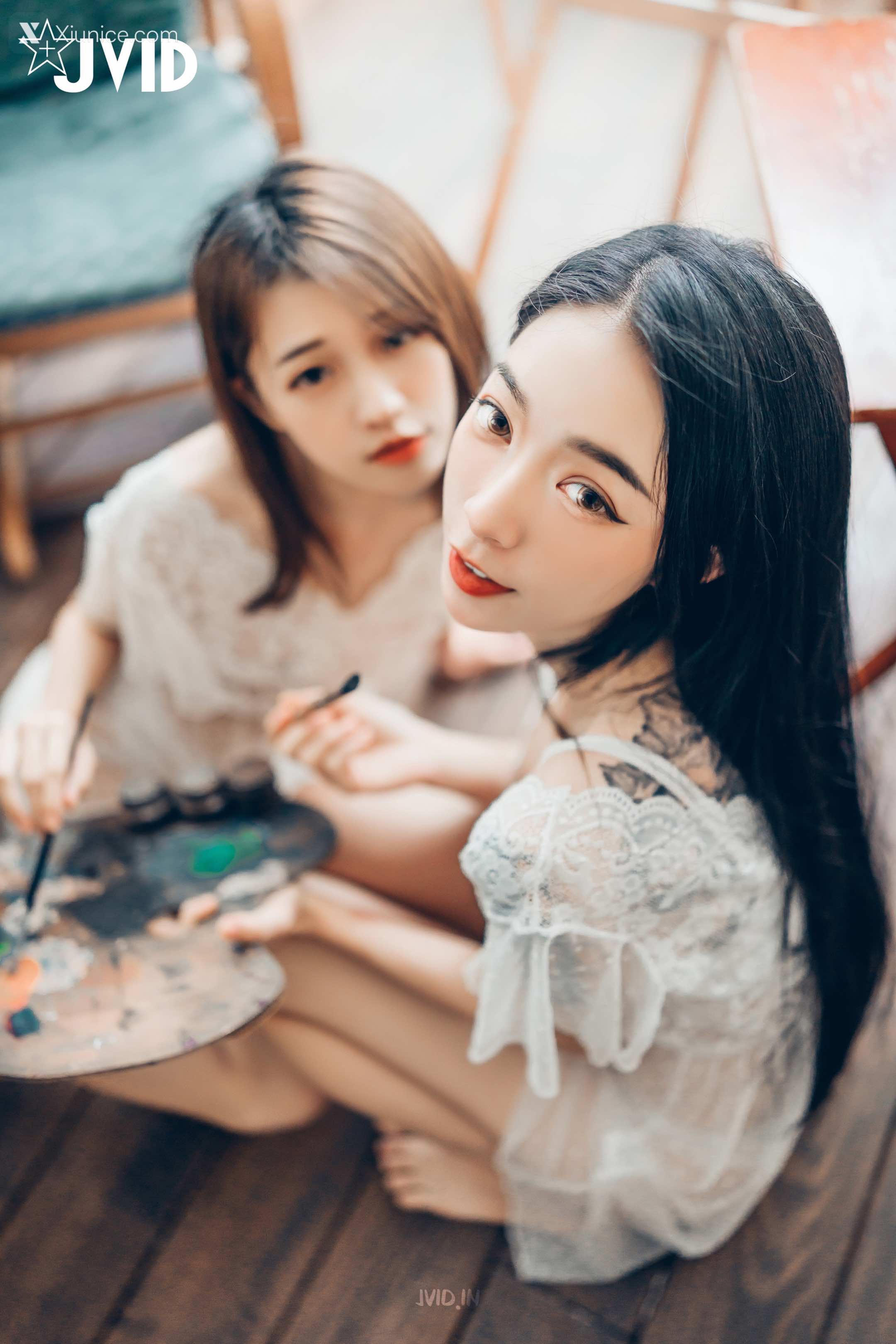 JVID – 妍妍 Angel & 飘飘 – 百合花神の美少女-最色色嘗試-辰辰特別客串！色色最大突破 第15张