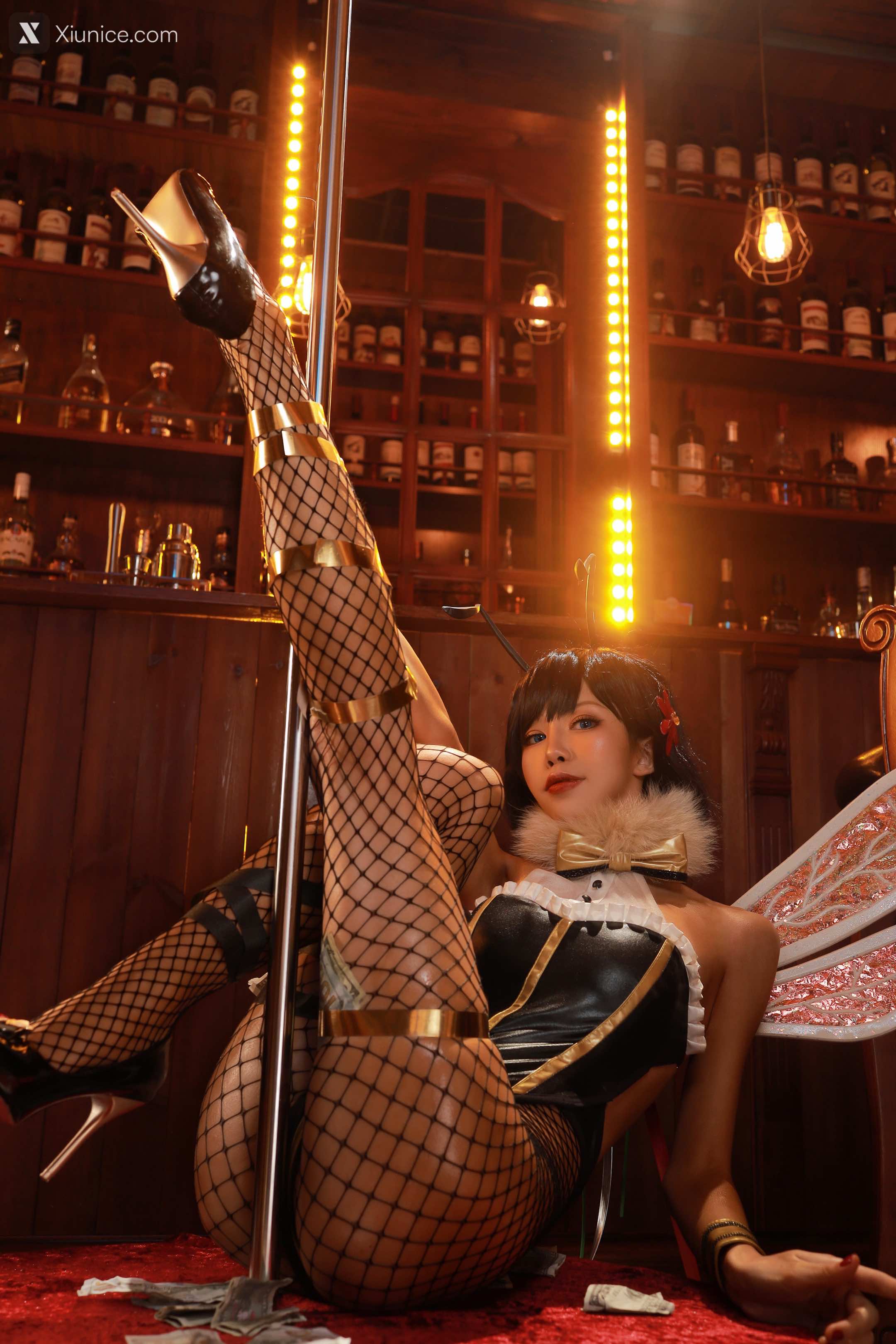 Coser@水淼Aqua – Vol.067 婚纱+黑皮蜜蜂 第69张