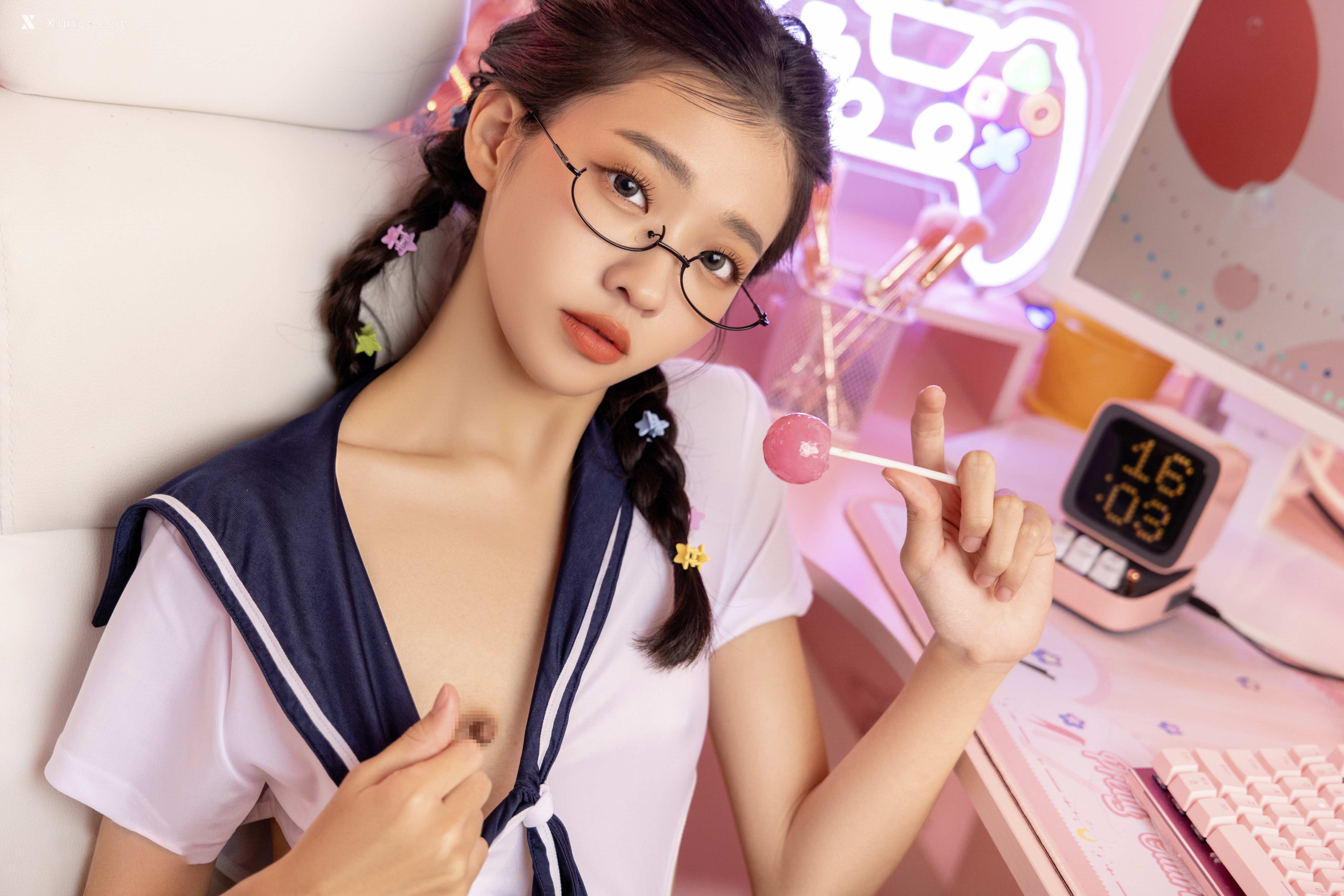 JVID – 妍妍 Angel – 电竞少女-超可愛微乳美少女-第一次的性感開發 第54张