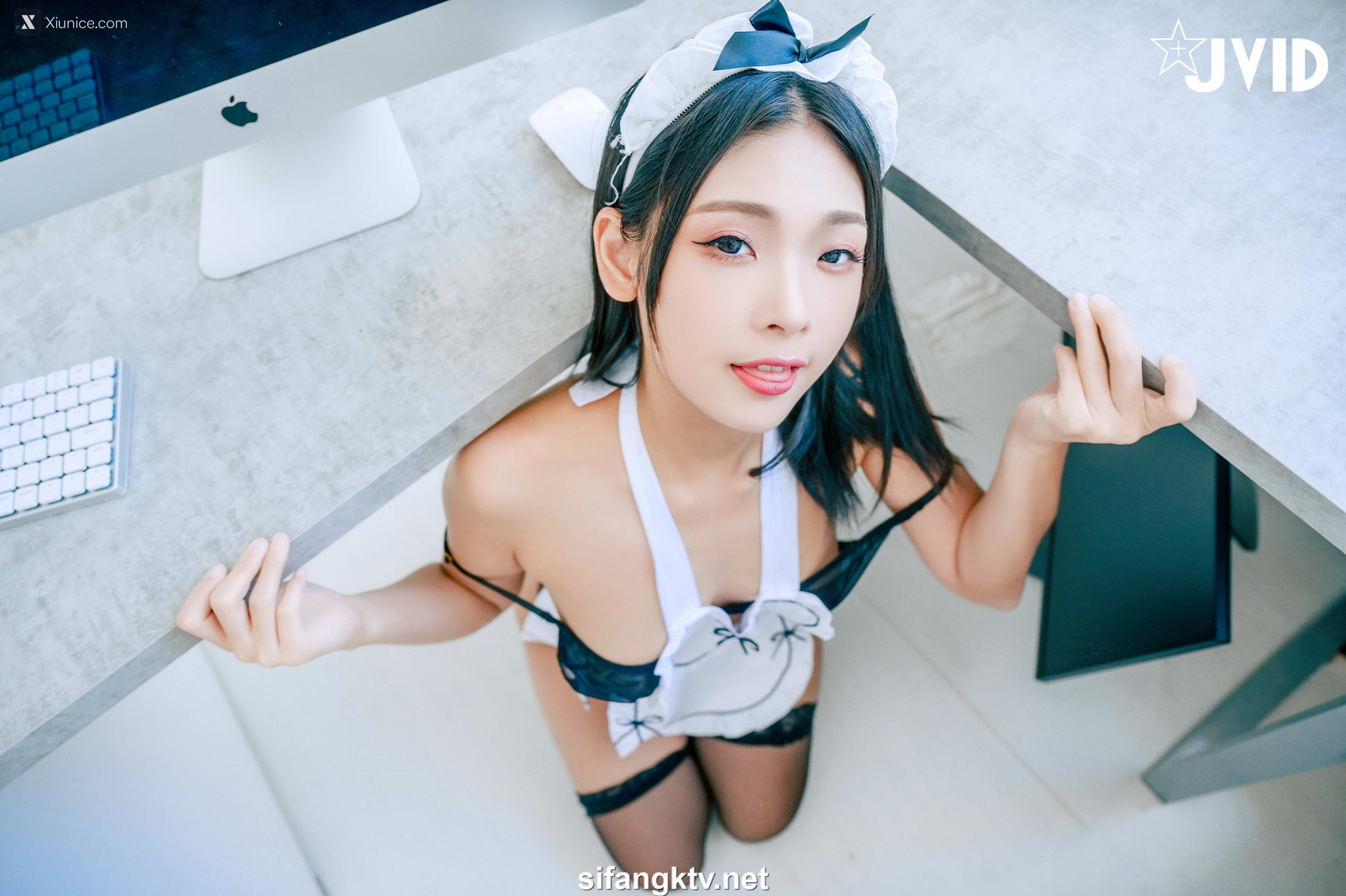 JVID – 露露咪 – 露露咪淫蕩小女僕 露露咪の特別服務 幫主人足交到射了 粉嫩美乳美鮑 第39张