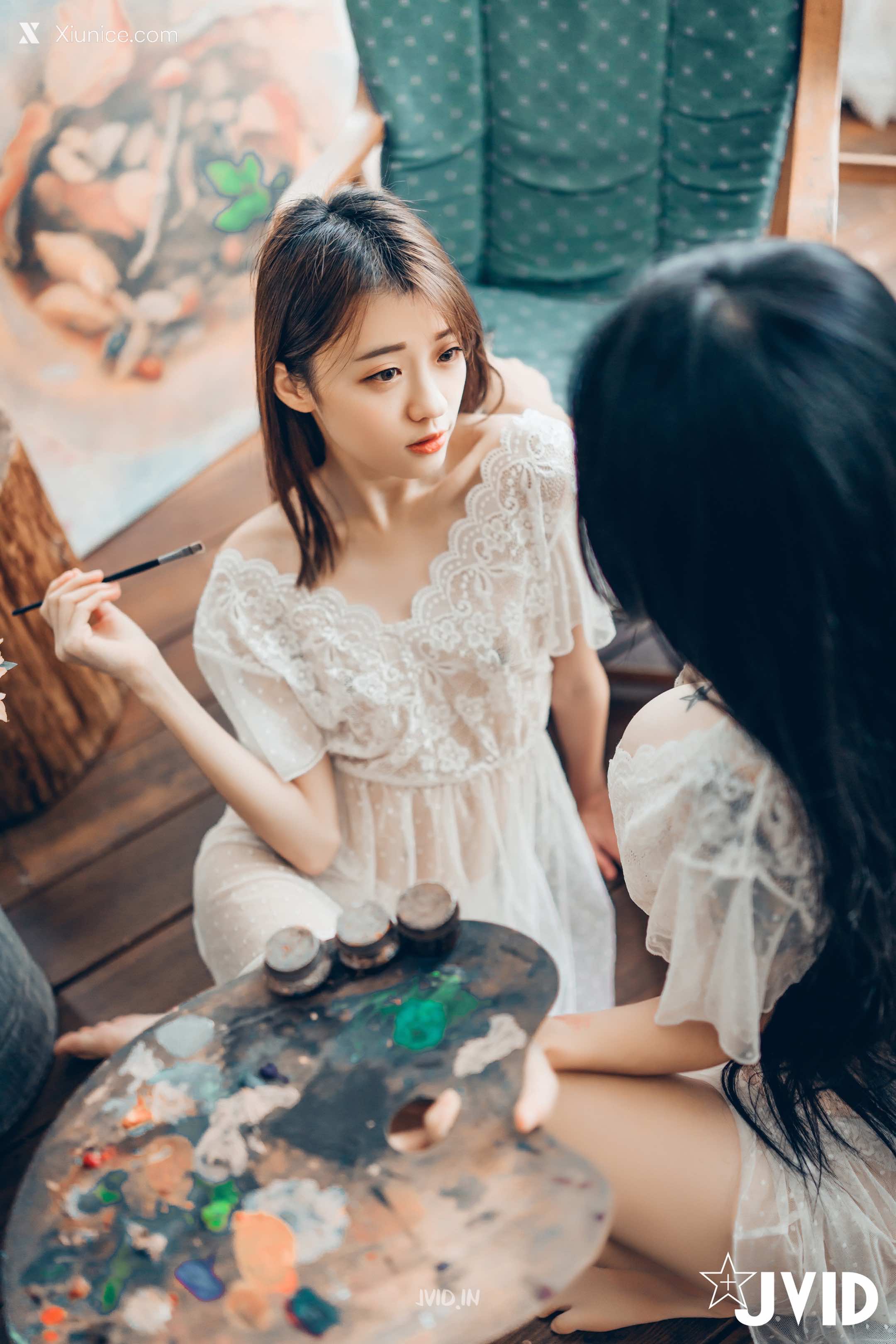 JVID – 妍妍 Angel & 飘飘 – 百合花神の美少女-最色色嘗試-辰辰特別客串！色色最大突破 第14张