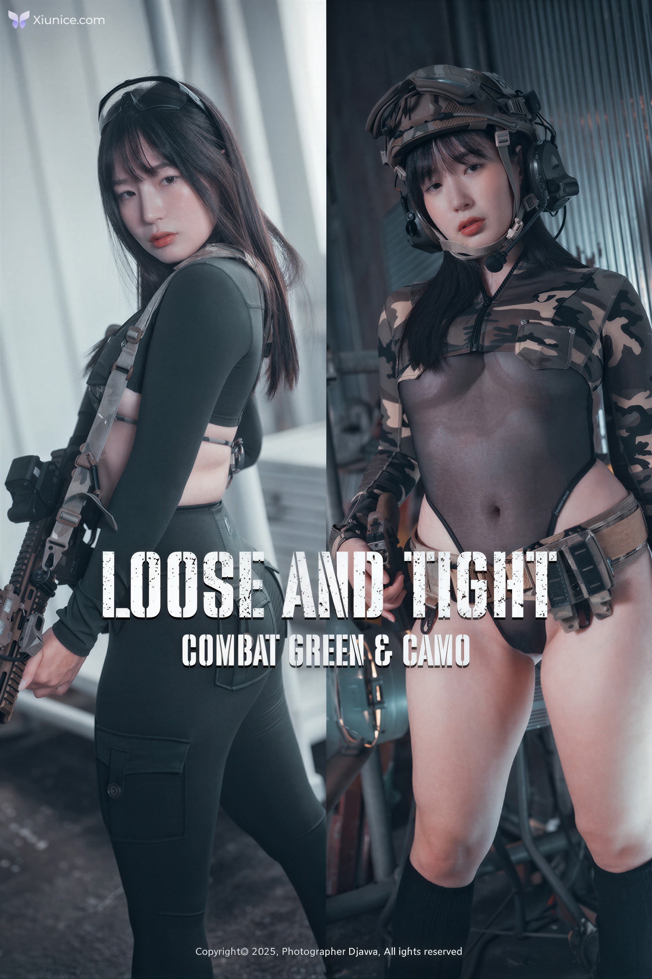 AI Refined DJAWA Photo – Pia 피아- Loose and Tight Combat Green Camo 第1张