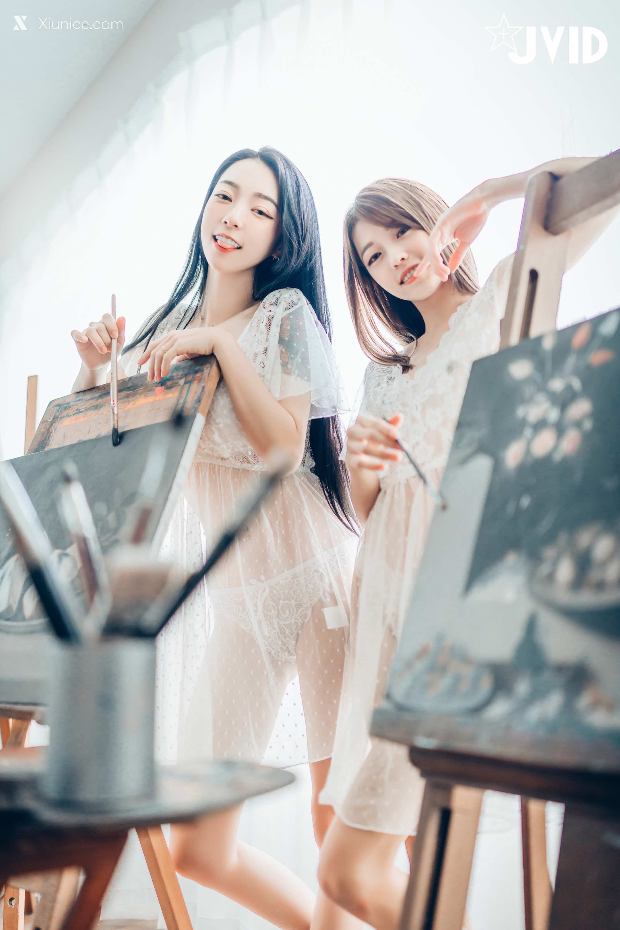 JVID – 妍妍 Angel & 飘飘 – 百合花神の美少女-最色色嘗試-辰辰特別客串！色色最大突破 第20张