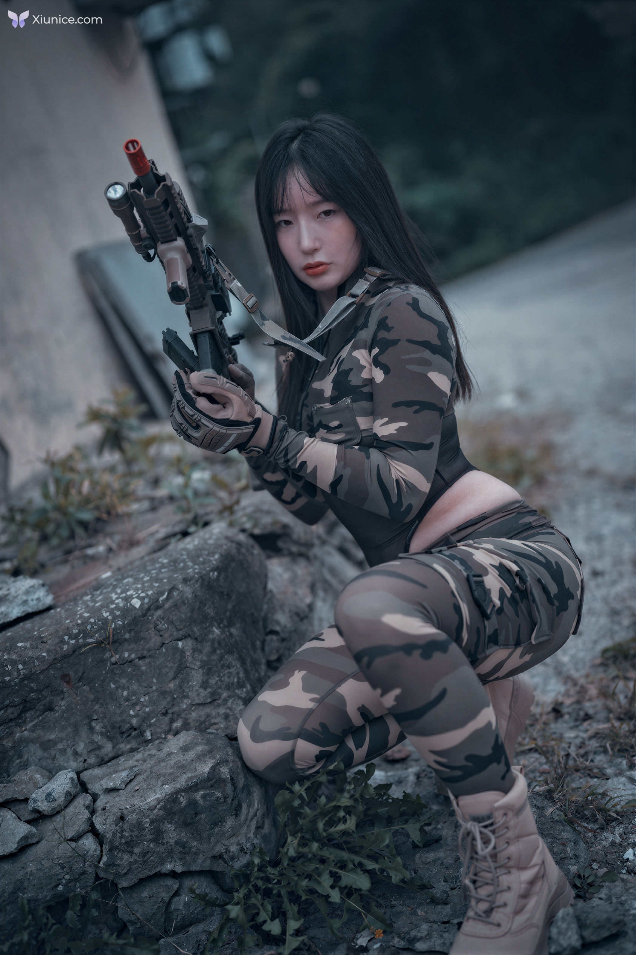 AI Refined DJAWA Photo – Pia 피아- Loose and Tight Combat Green Camo 第70张