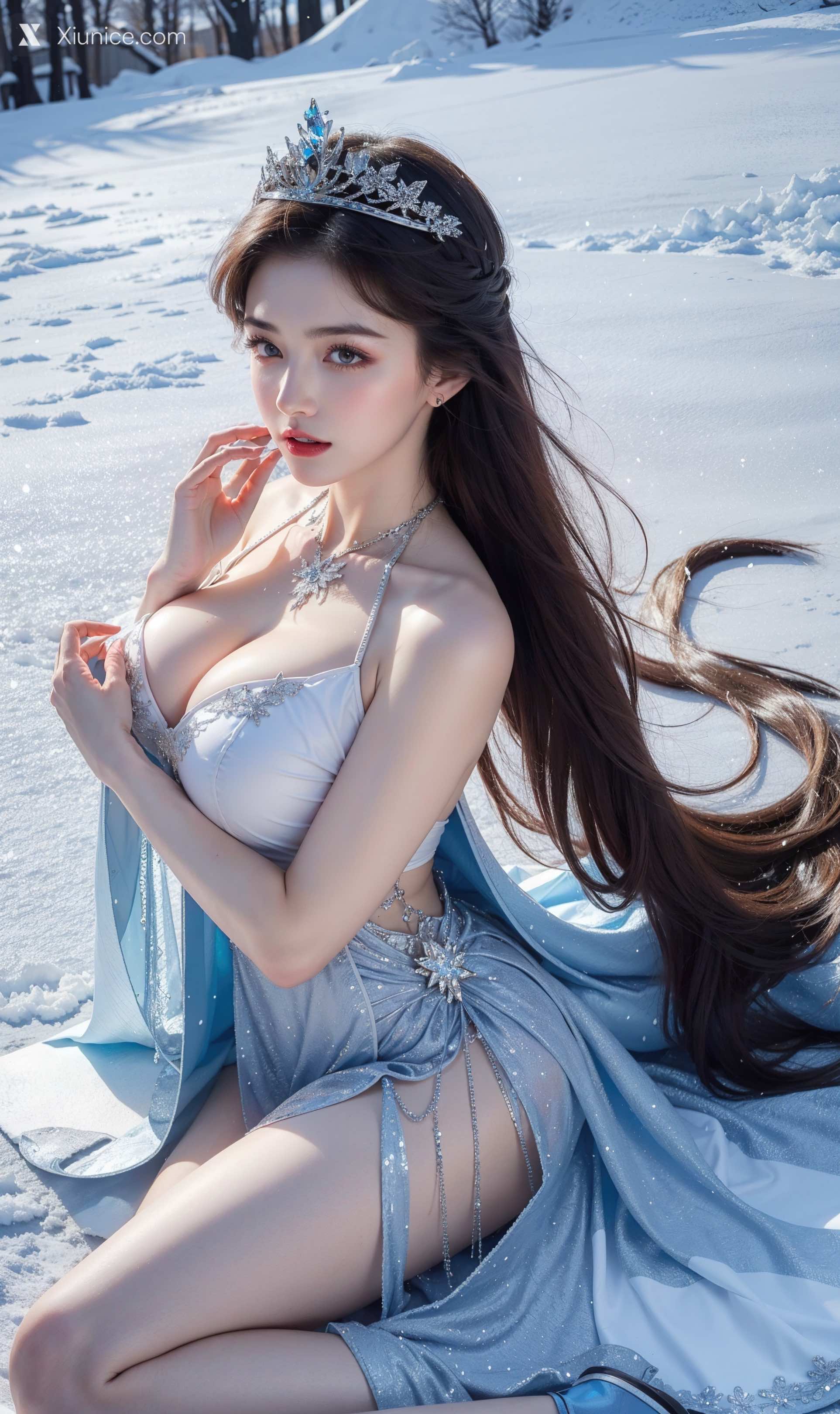 AI Girl – 冰霜公主+冰雪少女【墨迹】 第36张