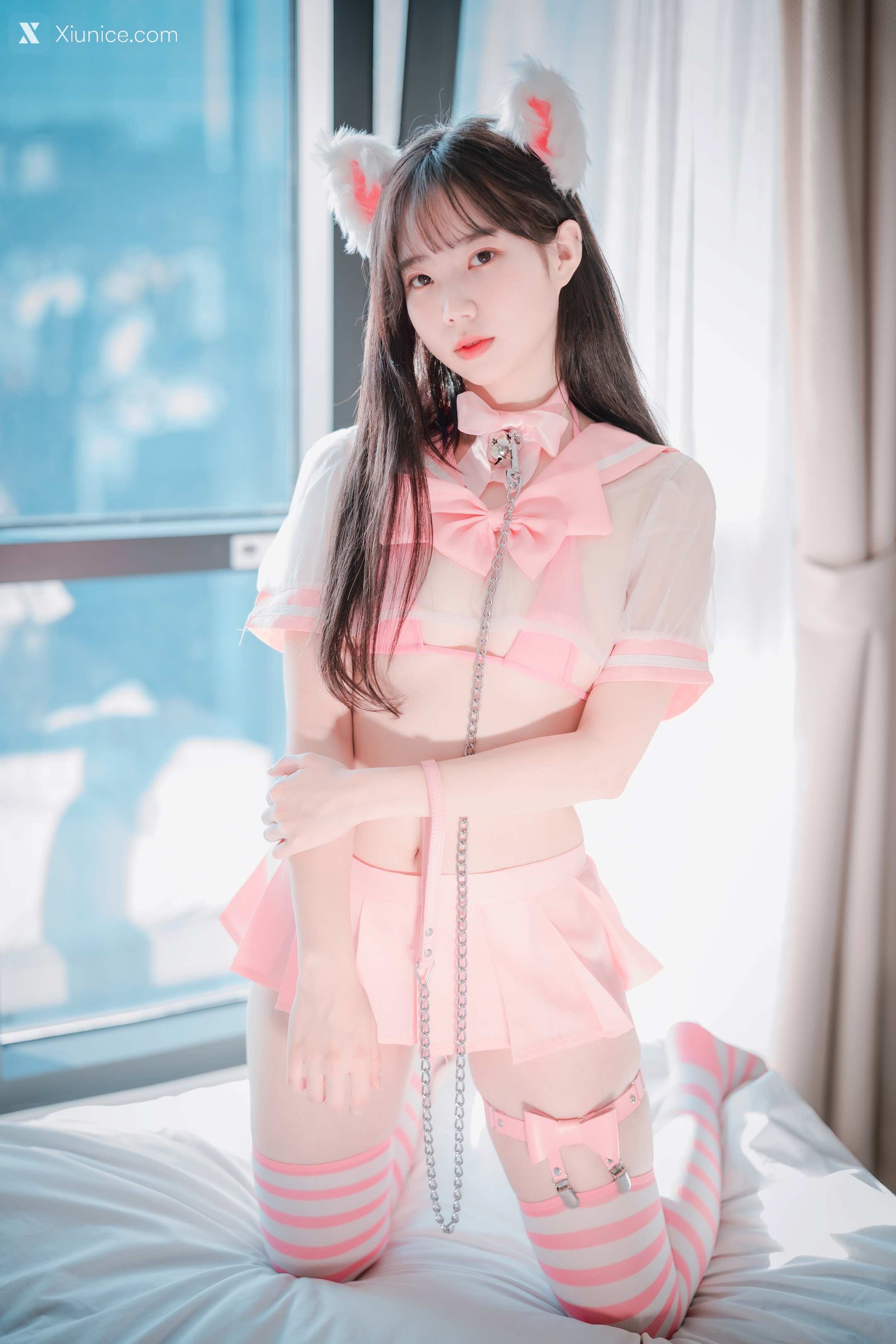 DJAWA Photo – Myu_a_ (뮤아) – Catgirl in Pink 第1张