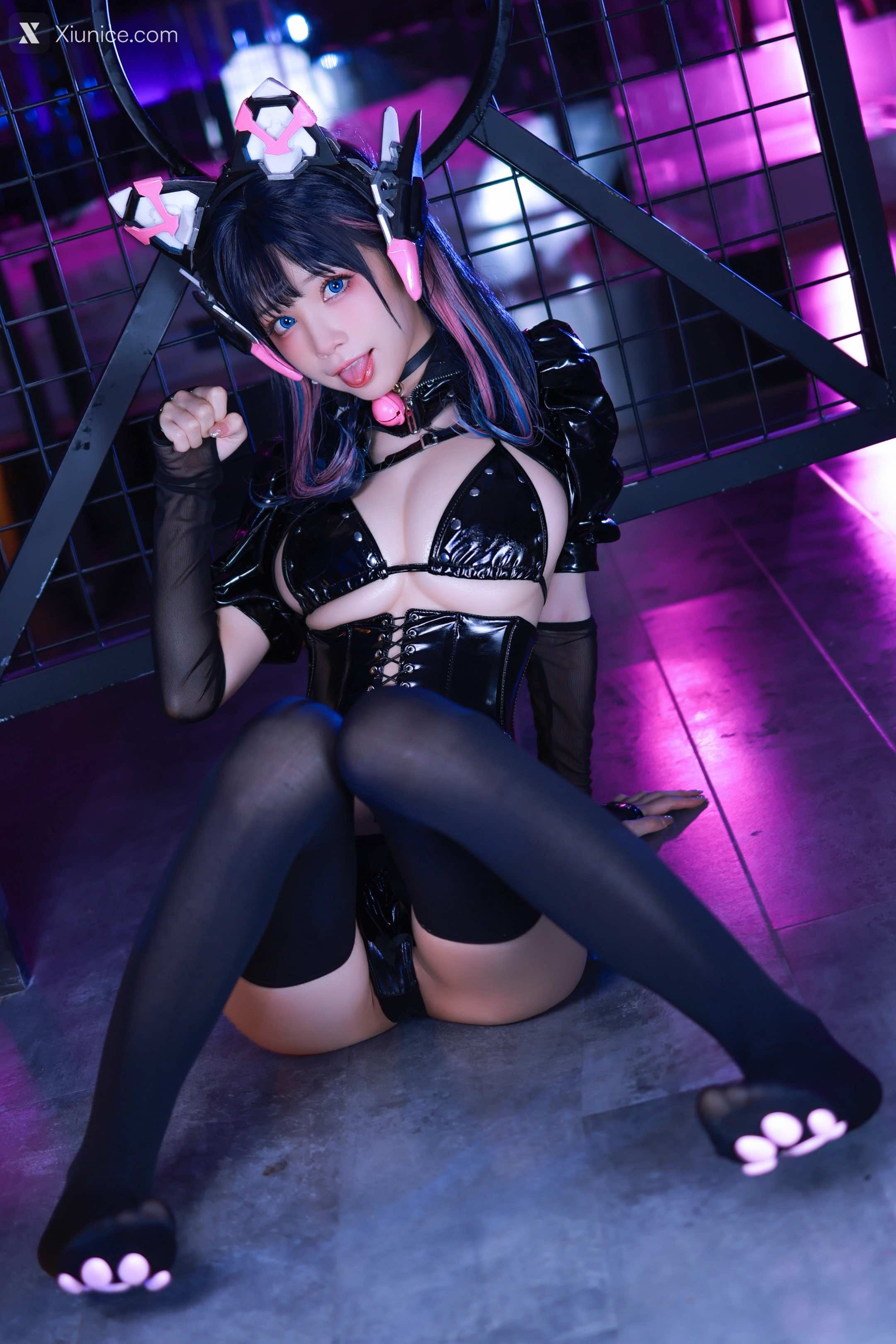 Coser@水淼Aqua – Vol.101 猫咪女郎 粉红猫猫 第54张