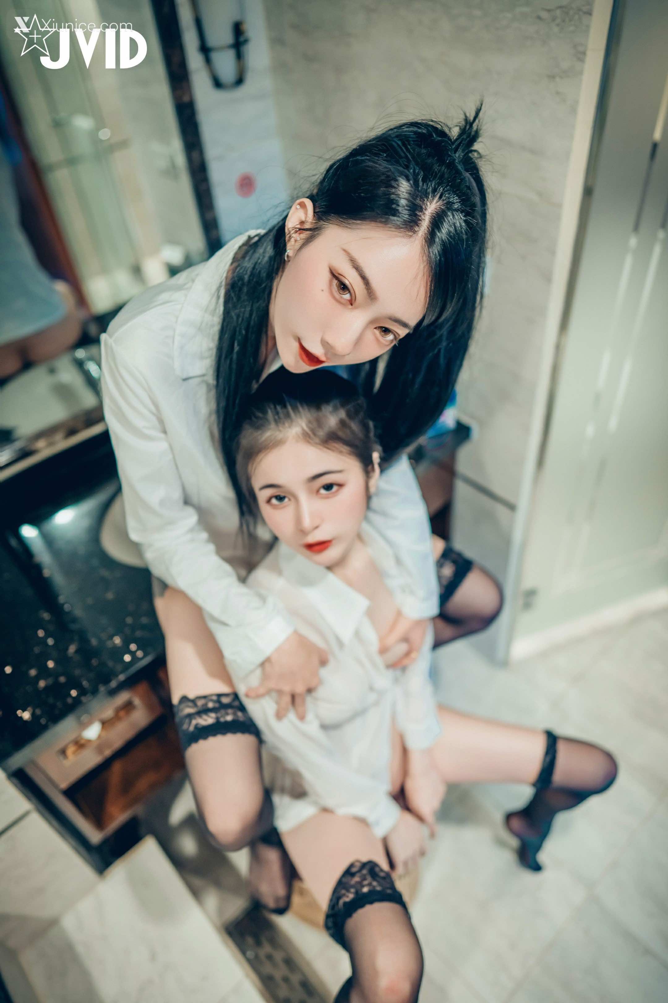 JVID – 飘&辰辰 – 磨豆腐口交愛撫騎乘 第151张