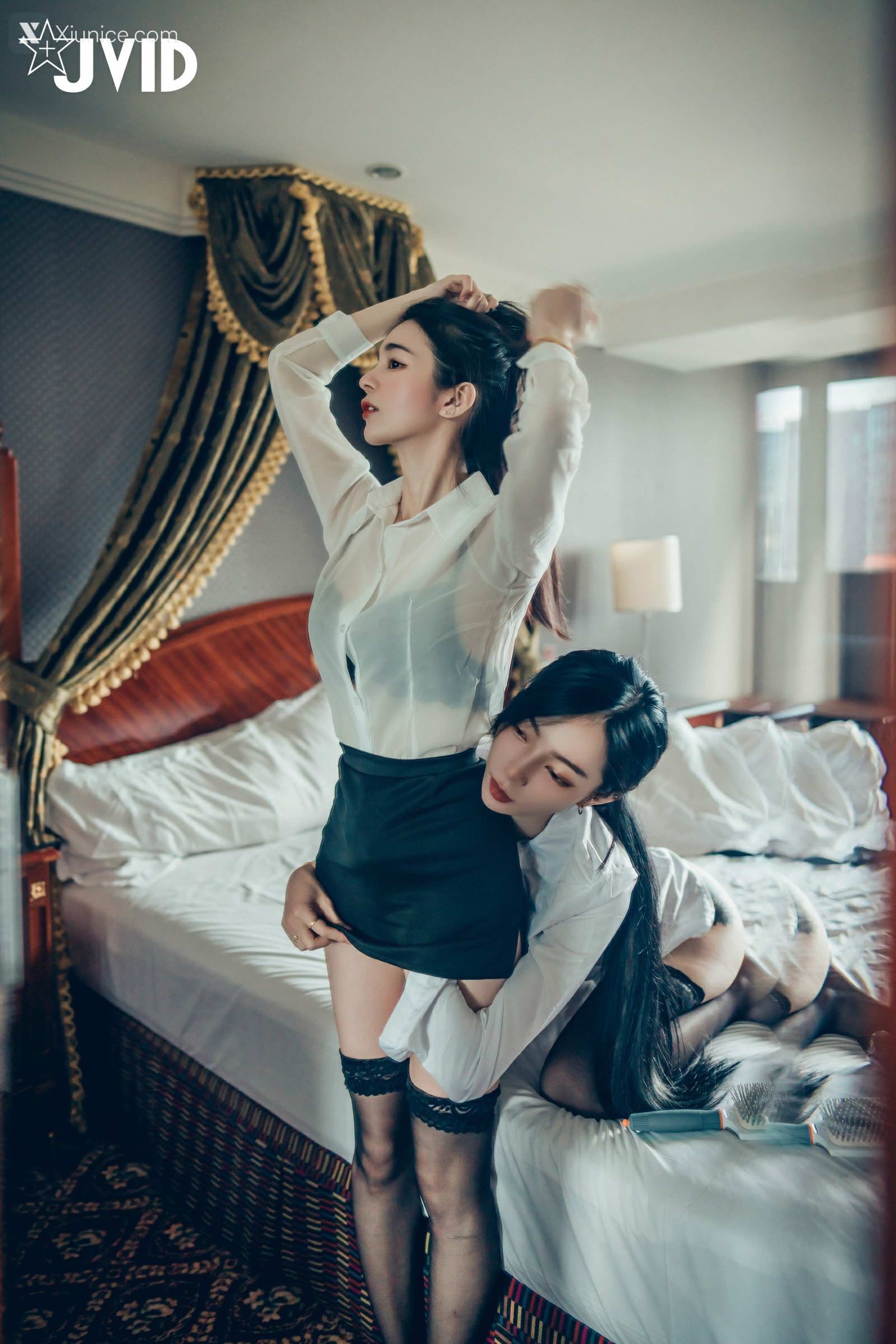 JVID – 飘&辰辰 – 磨豆腐口交愛撫騎乘 第86张