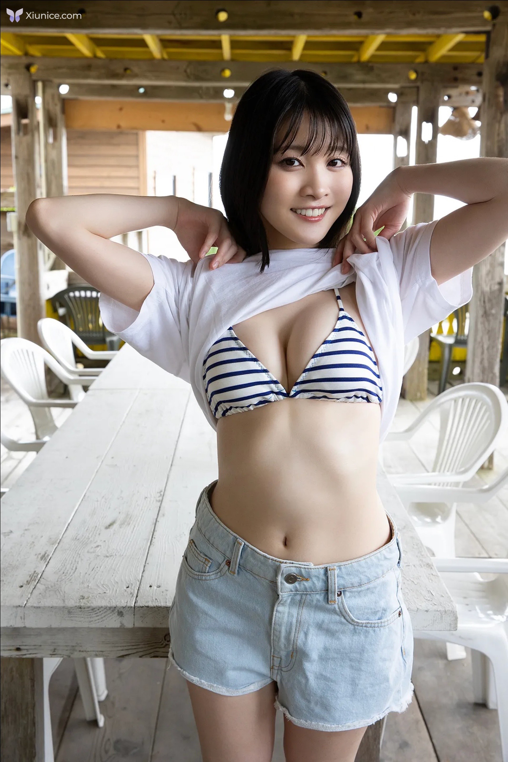 五十嵐早香 – FRIDAYテシタル写真集 ＦカッフあるんてすッVol.1 海の家の可愛すきるアルハイト編 第11张