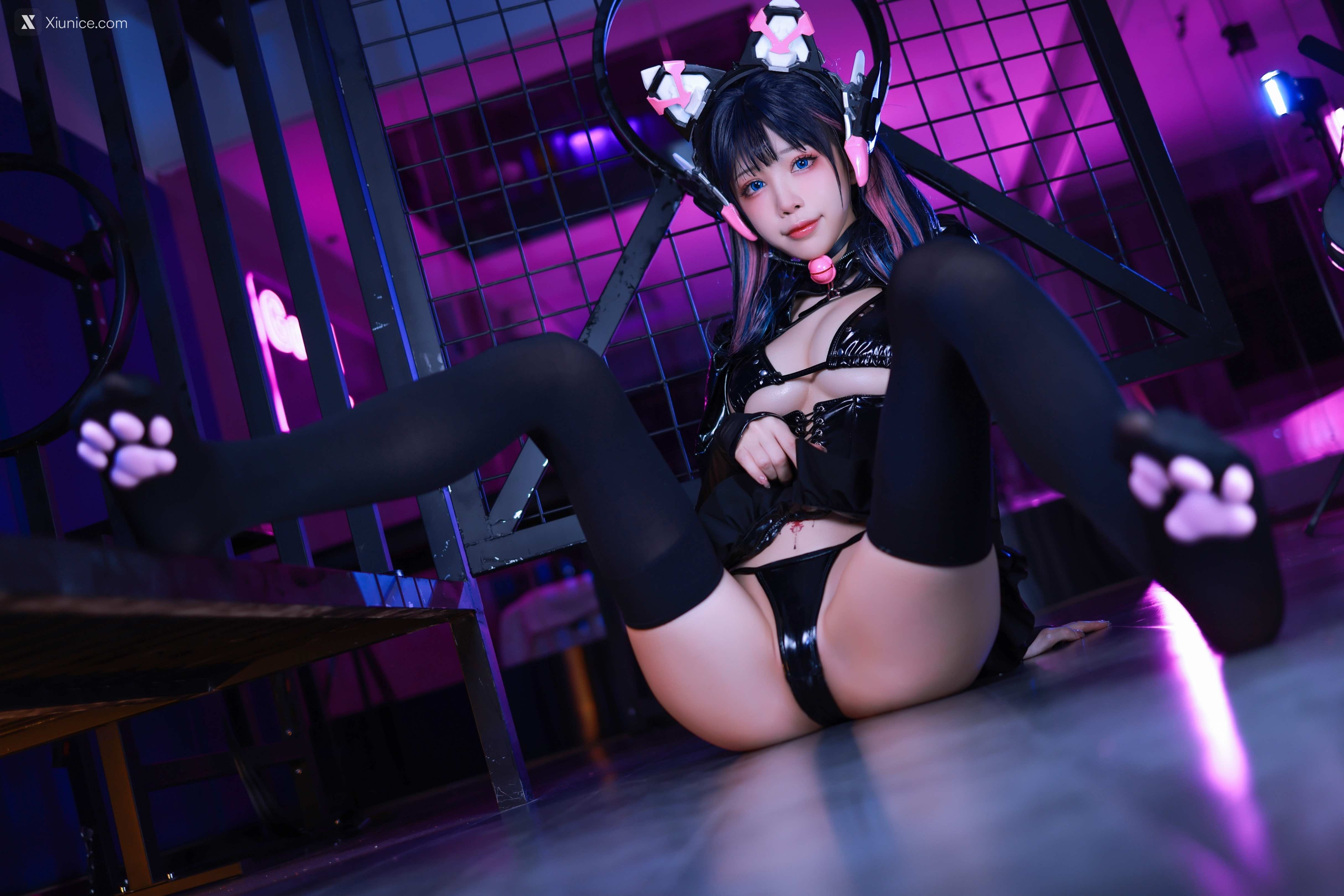 Coser@水淼Aqua – Vol.101 猫咪女郎 粉红猫猫 第53张
