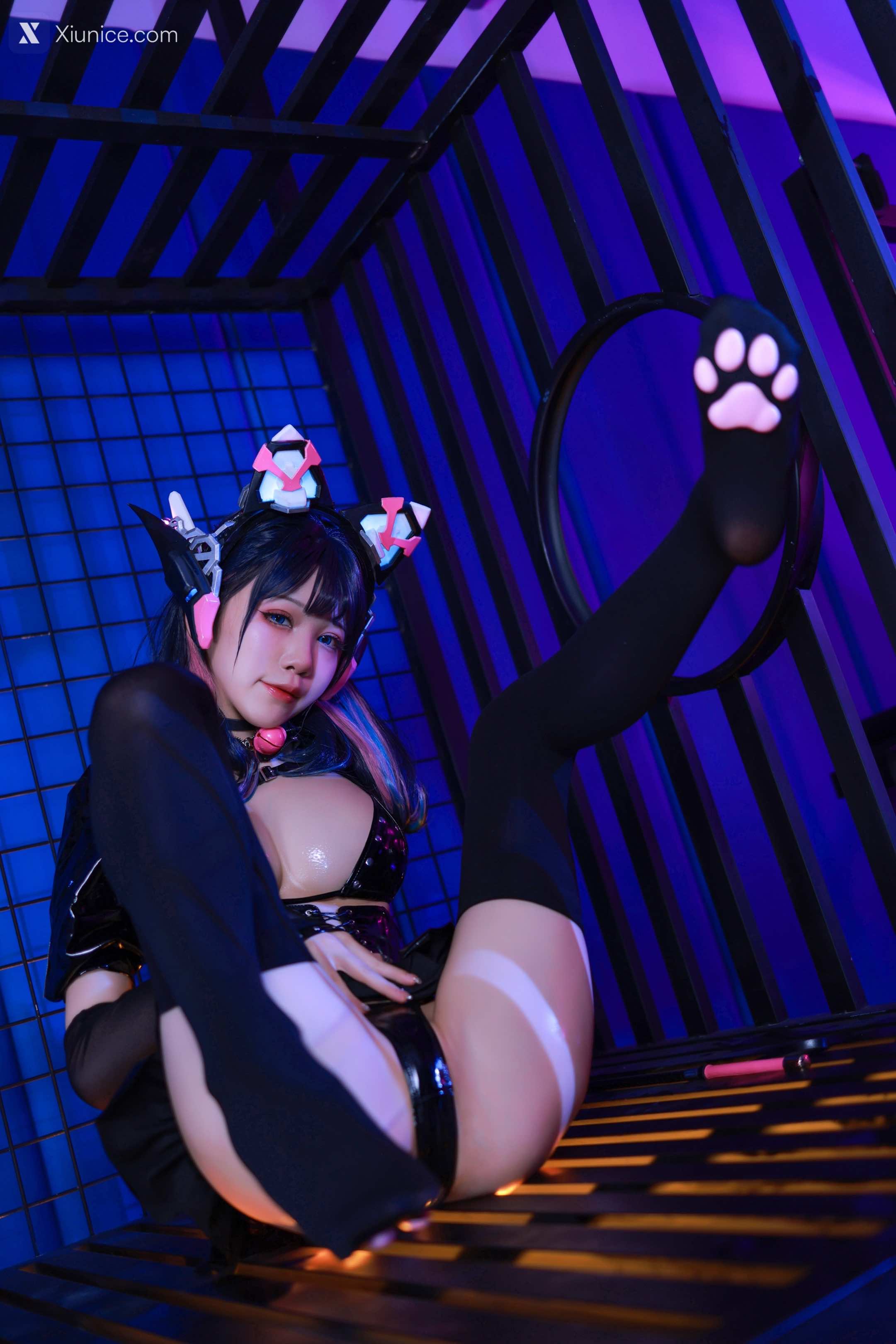Coser@水淼Aqua – Vol.101 猫咪女郎 粉红猫猫 第22张