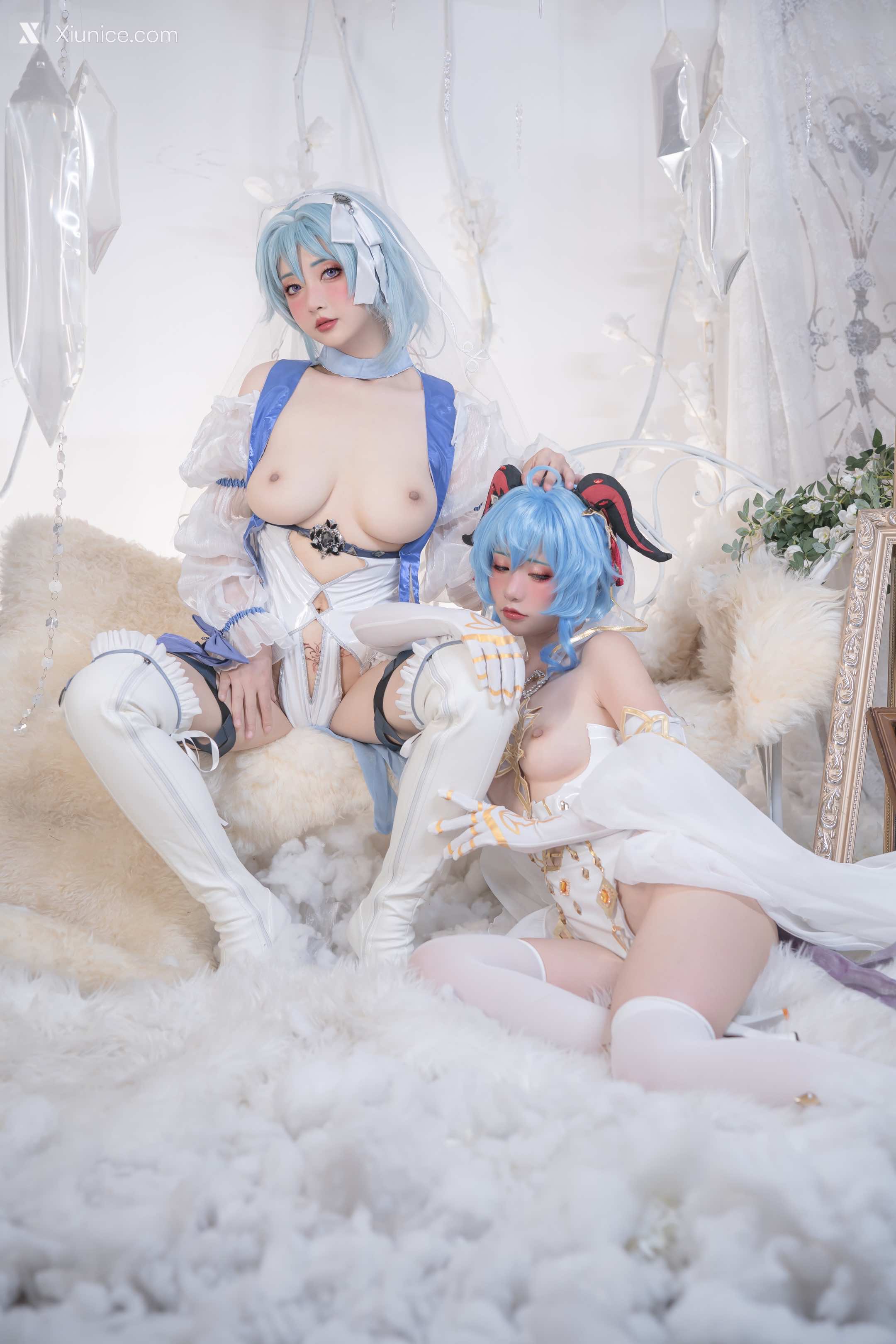Coser@爆机少女喵小吉 (Nekokoyoshi) 12月T3 双子：最强冰雪组合 第39张