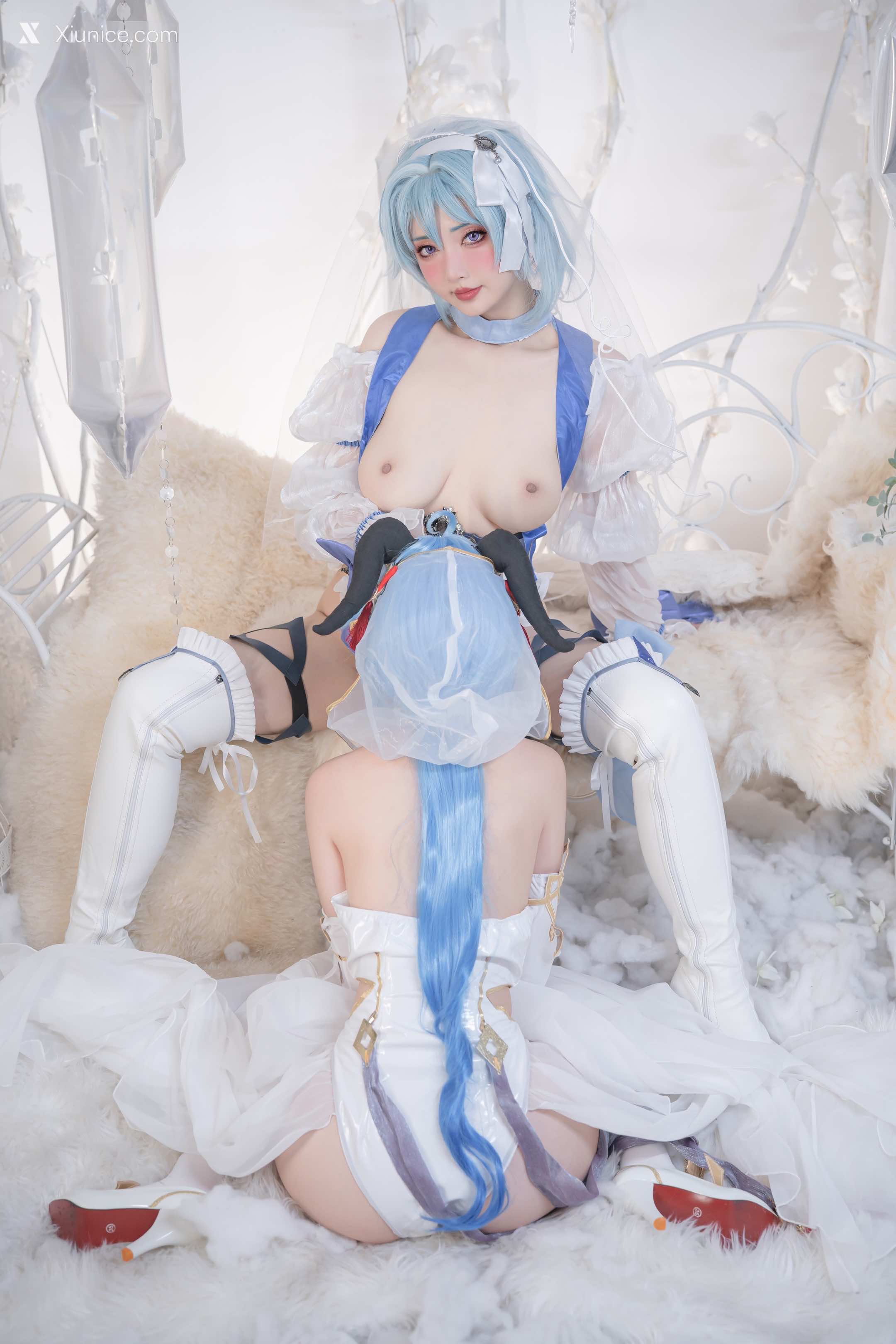 Coser@爆机少女喵小吉 (Nekokoyoshi) 12月T3 双子：最强冰雪组合 第43张