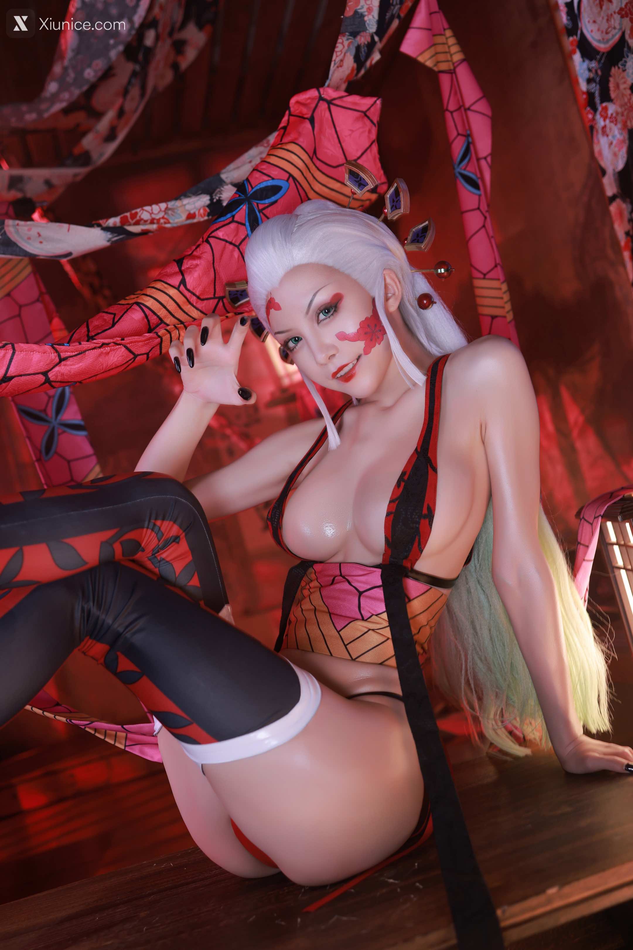 Coser@水淼Aqua – Vol.121 鬼灭之刃 上弦陆堕姬 第49张