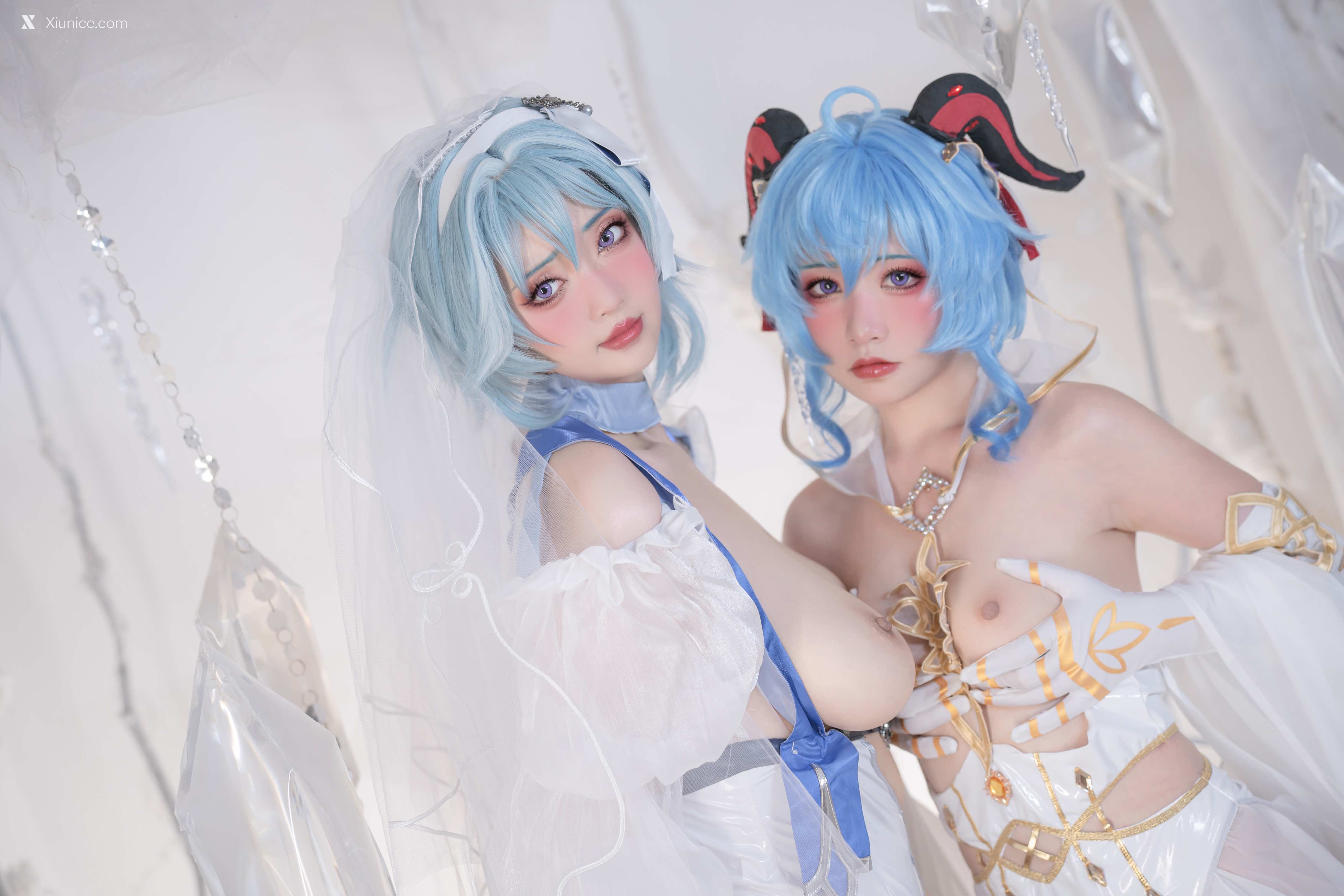 Coser@爆机少女喵小吉 (Nekokoyoshi) 12月T3 双子：最强冰雪组合 第58张