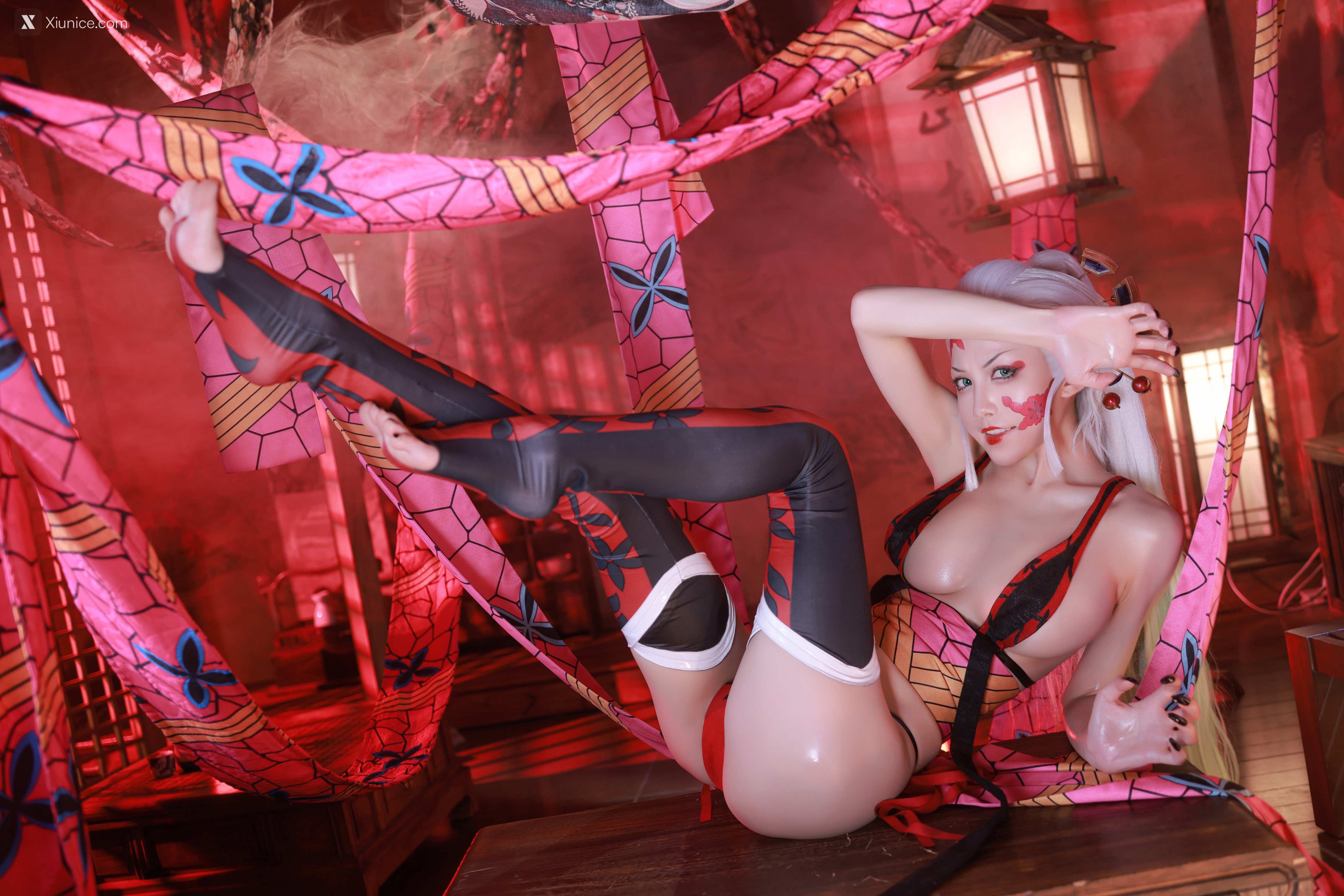 Coser@水淼Aqua – Vol.121 鬼灭之刃 上弦陆堕姬 第58张