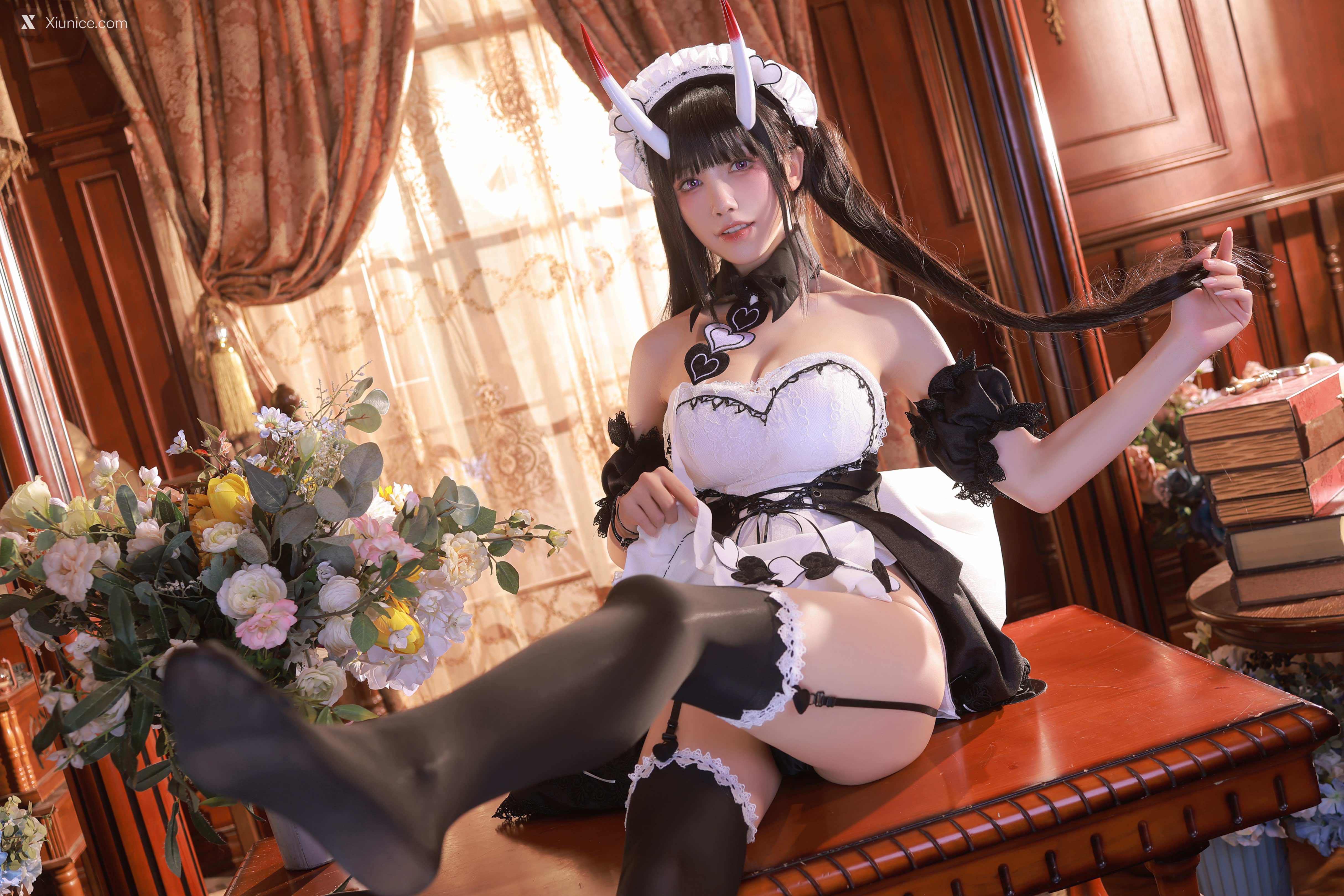 Coser@水淼Aqua – Vol.129 AzurLane诺西罗女仆 第10张