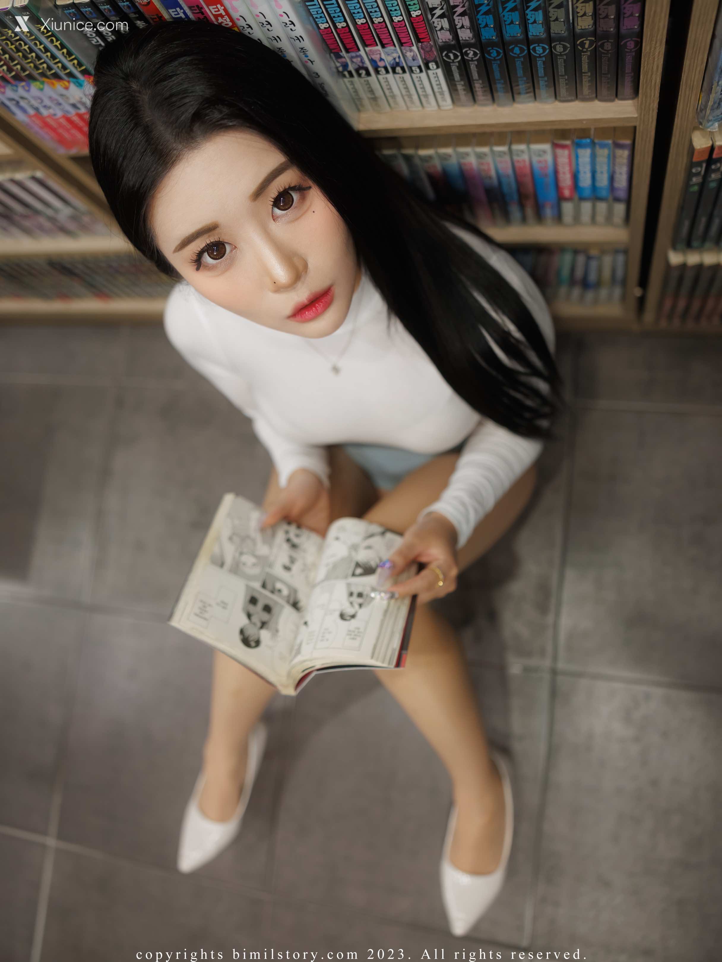 Bimilstory Bomi (보미) Vol.38 Part-timer Girl at a Comic Book Cafe 第41张