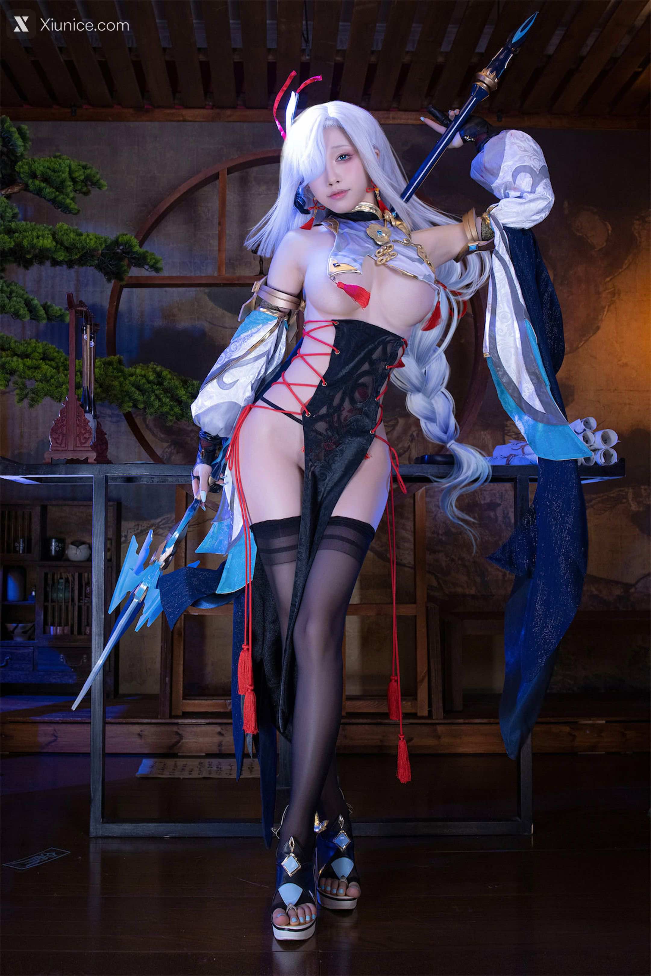 Coser@水淼Aqua – Vol.157 申鹤旗袍 第45张